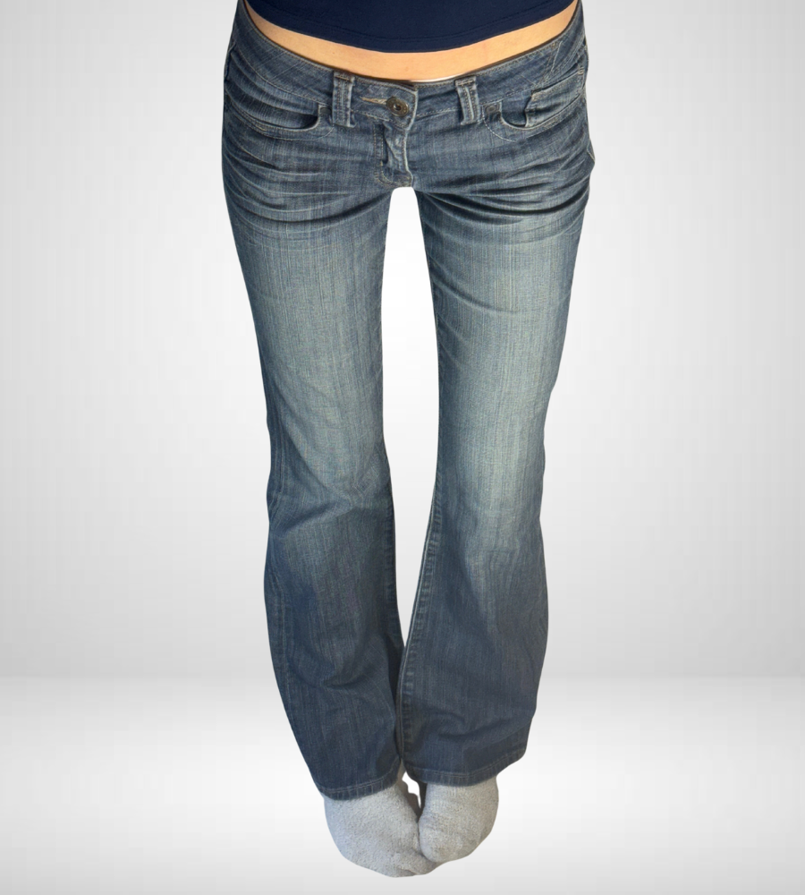 Lågmidjade jeans–stl: XS