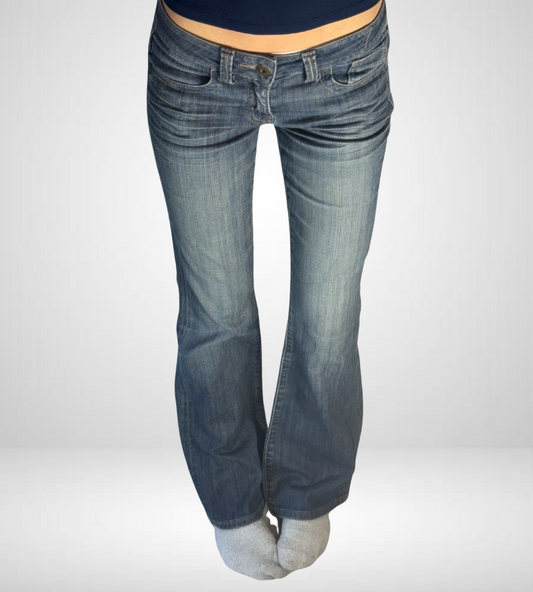 Lågmidjade jeans–stl: XS