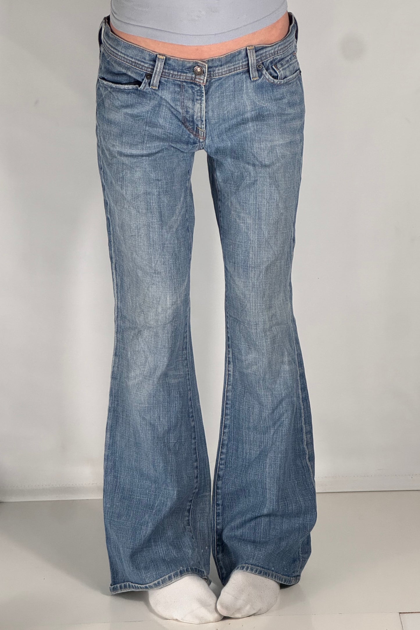 Lavtaljede jeans str: M