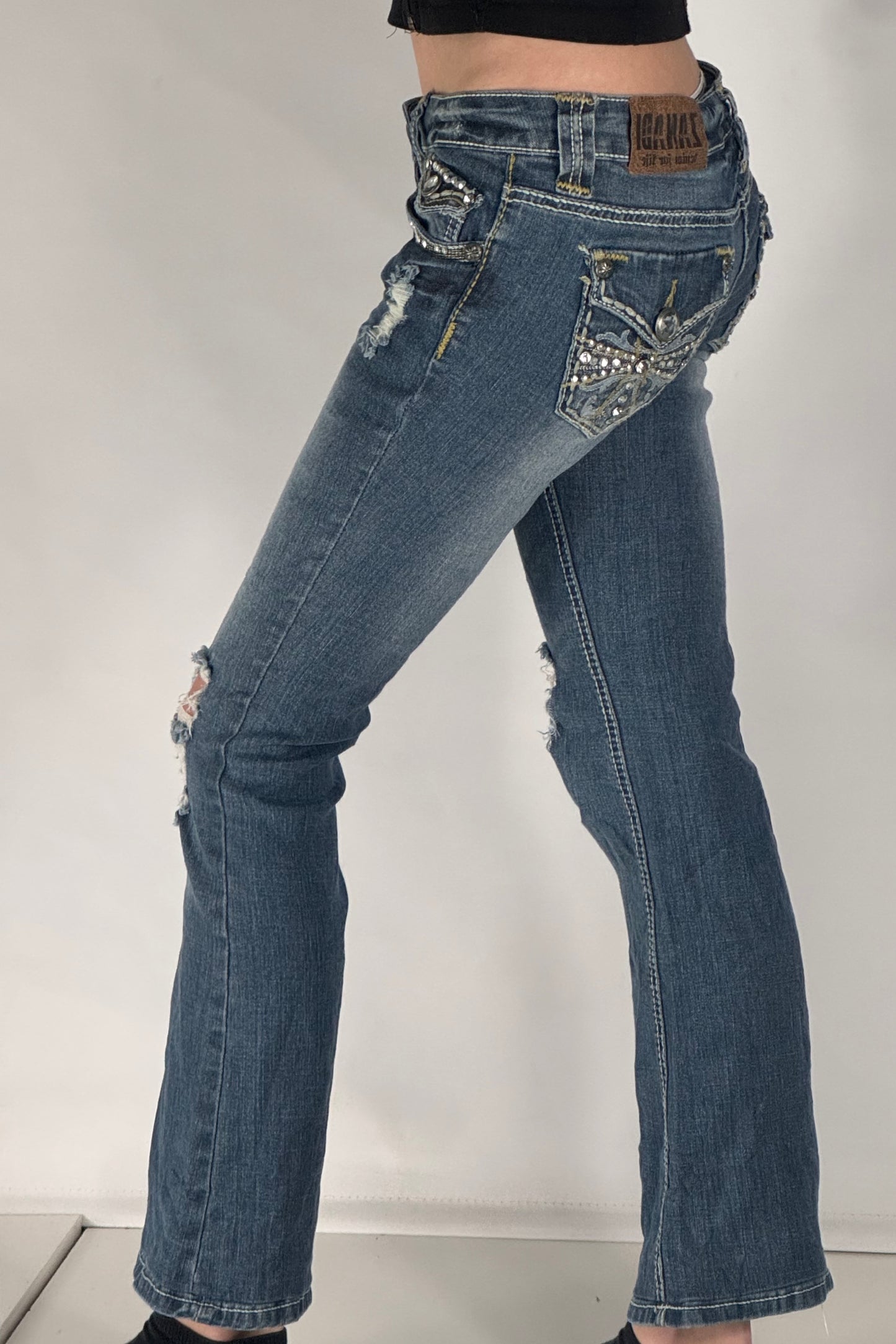 Lågmidjade jeans stl: XS