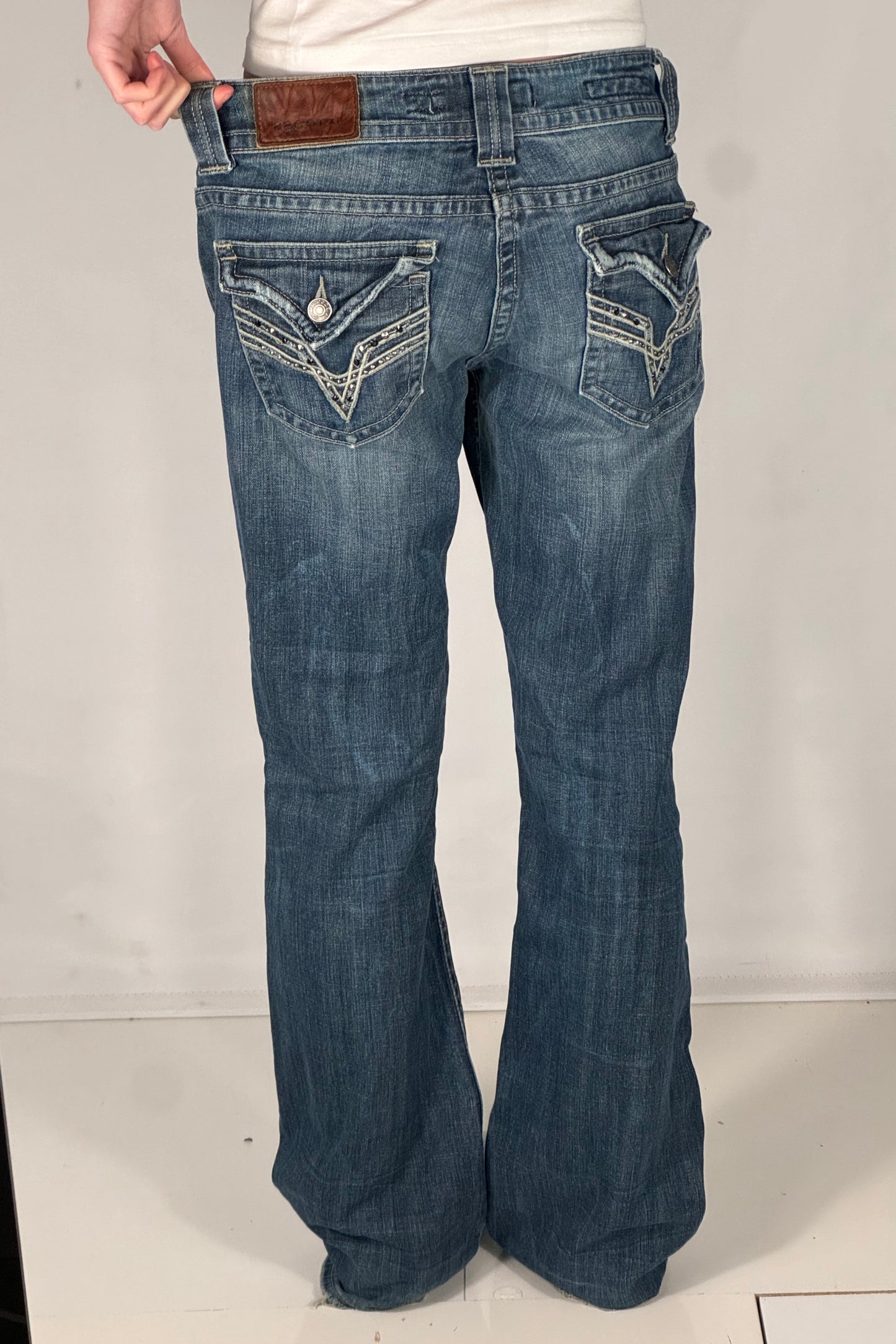 Lågmidjade jeans stl: M