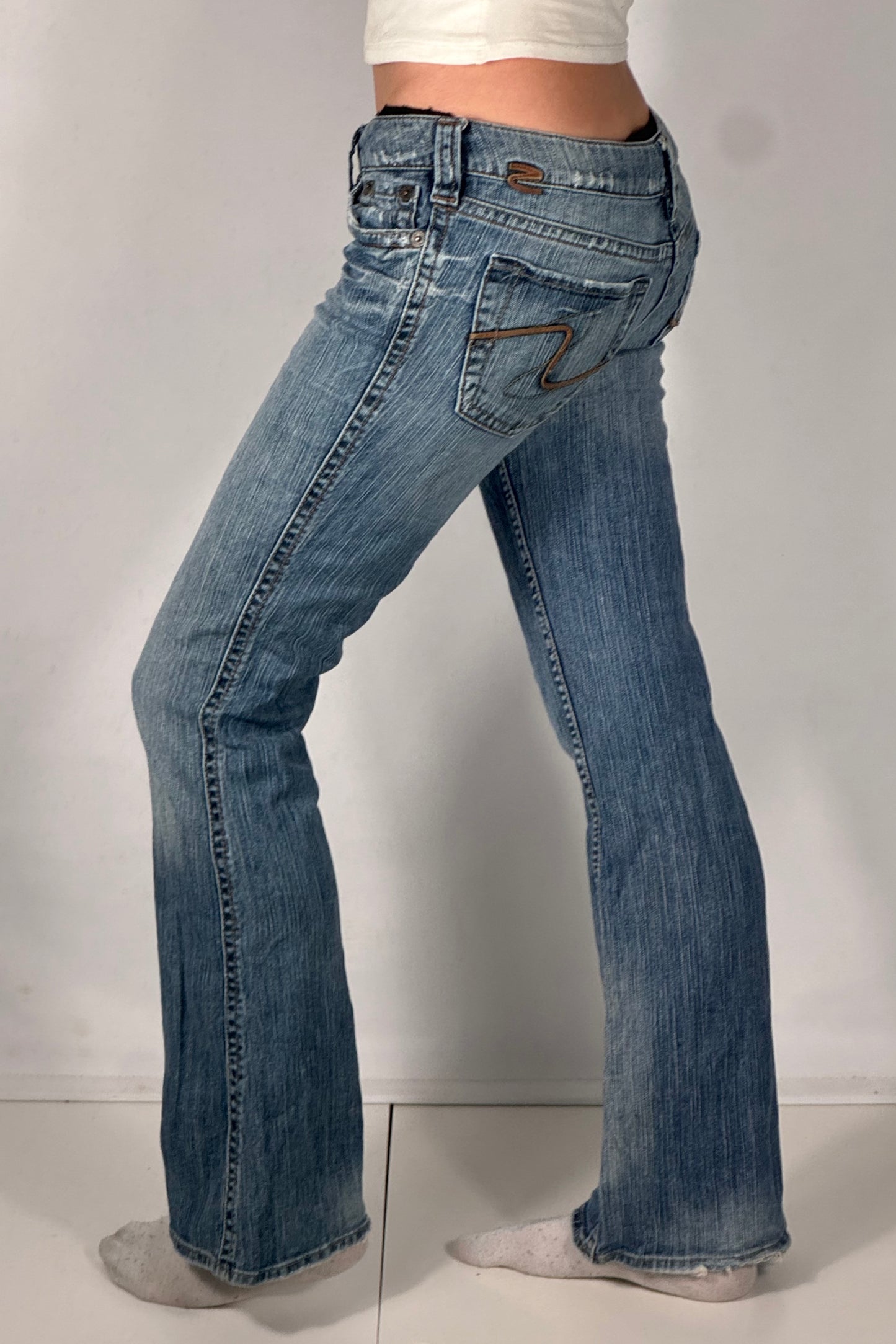 Lågmidjade jeans stl: S