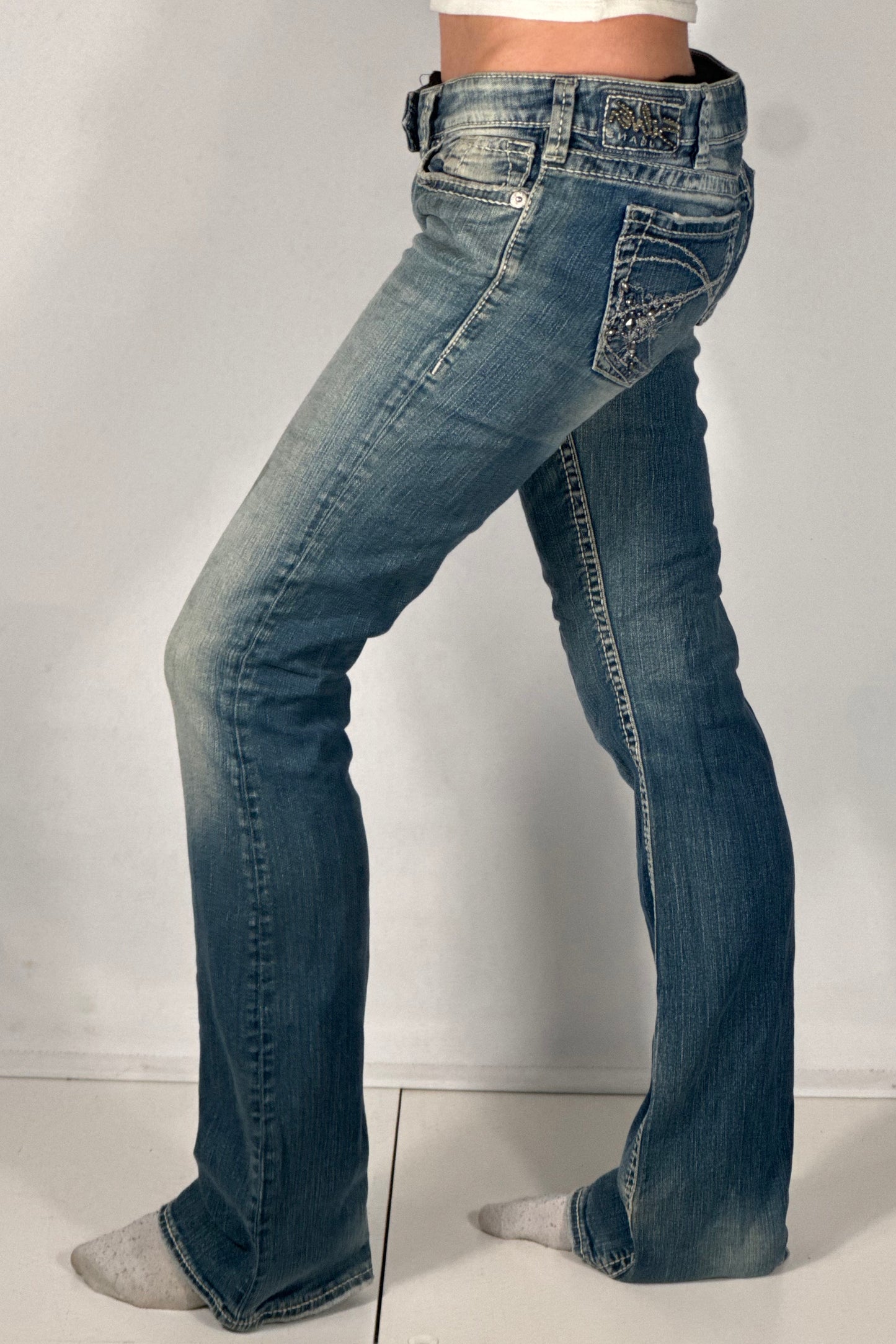 Lågmidjade jeans stl: S/M
