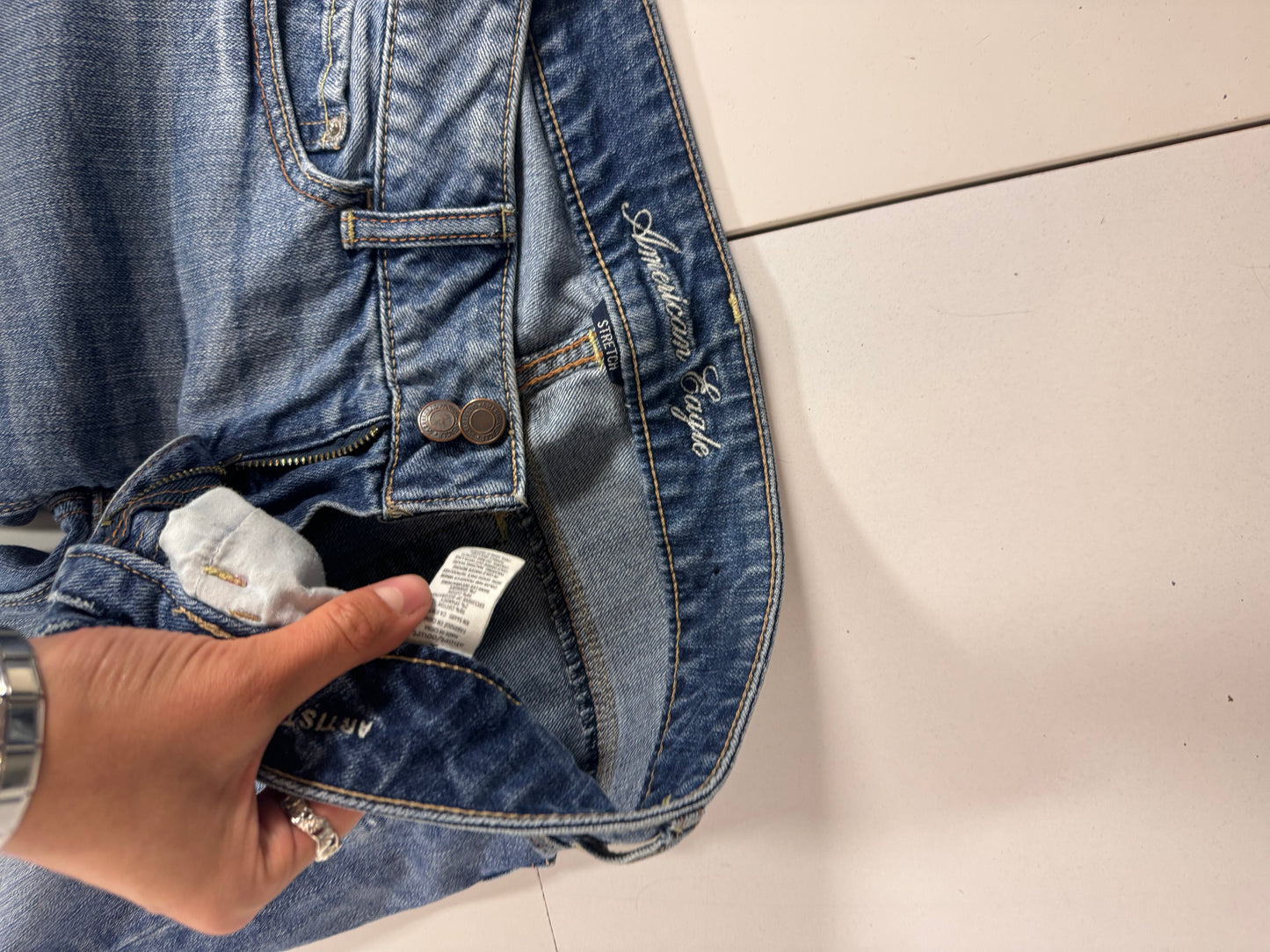 Lågmidjade jeans stl: S