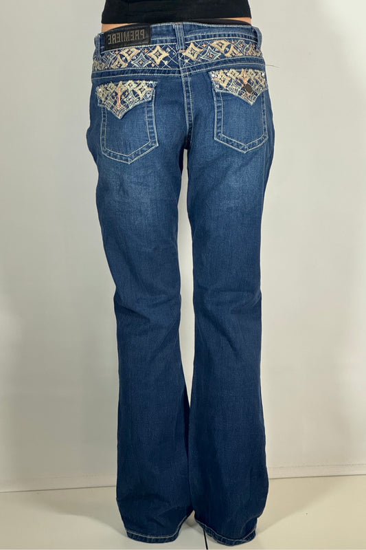 Lågmidjade jeans stl: M