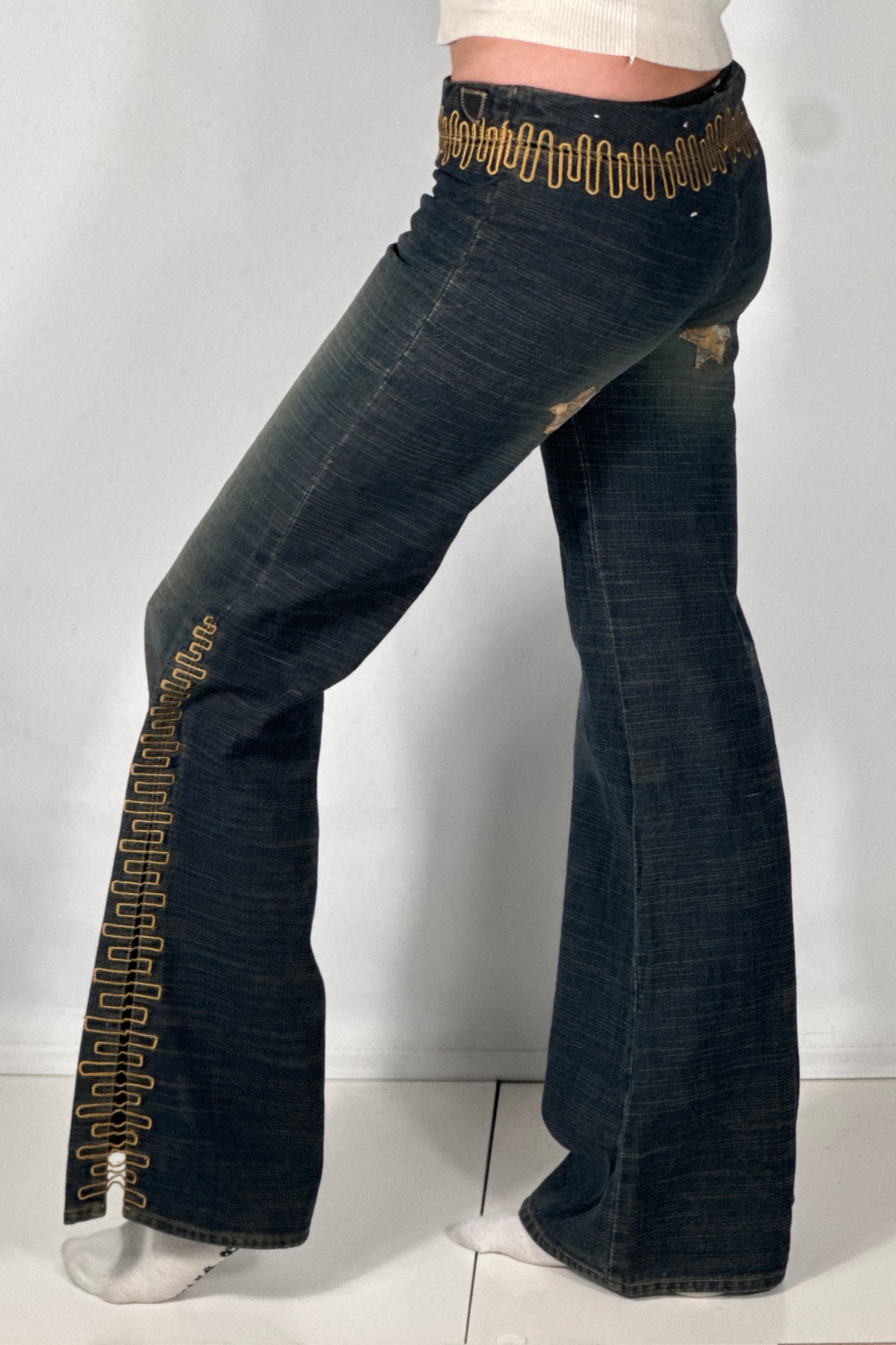 Lågmidjade byxor stl: XS