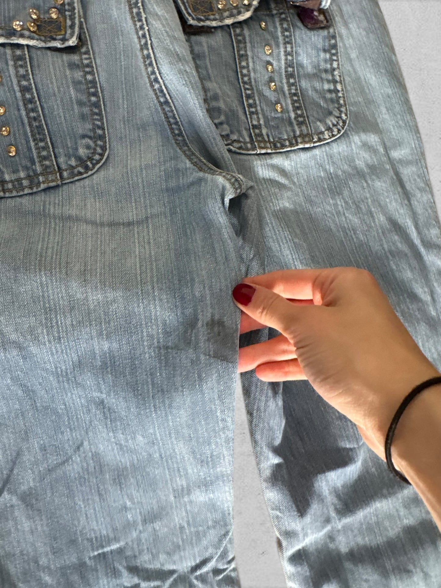 Lågmidjade jeans stl: S