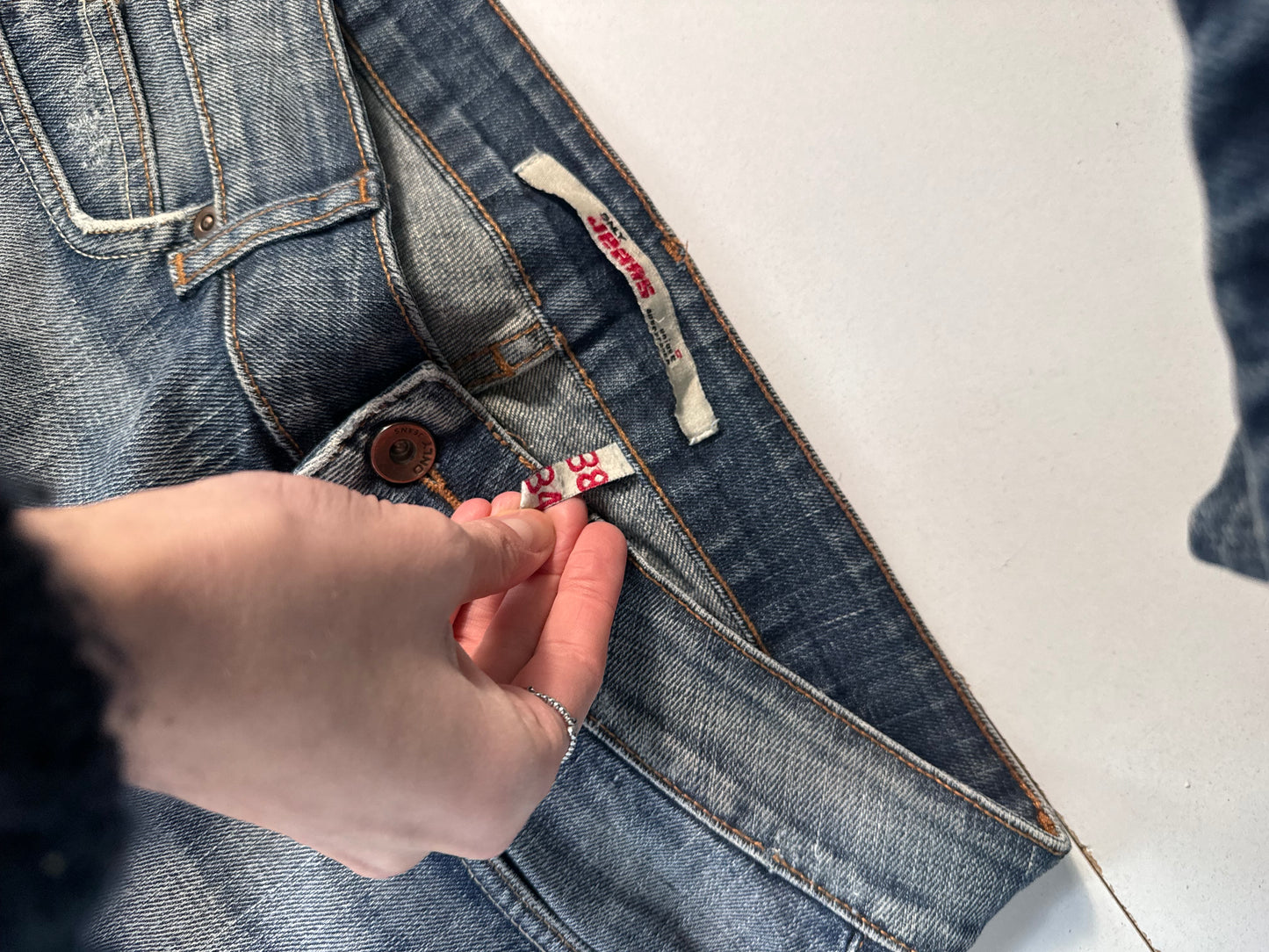 Lågmidjade jeans stl: S