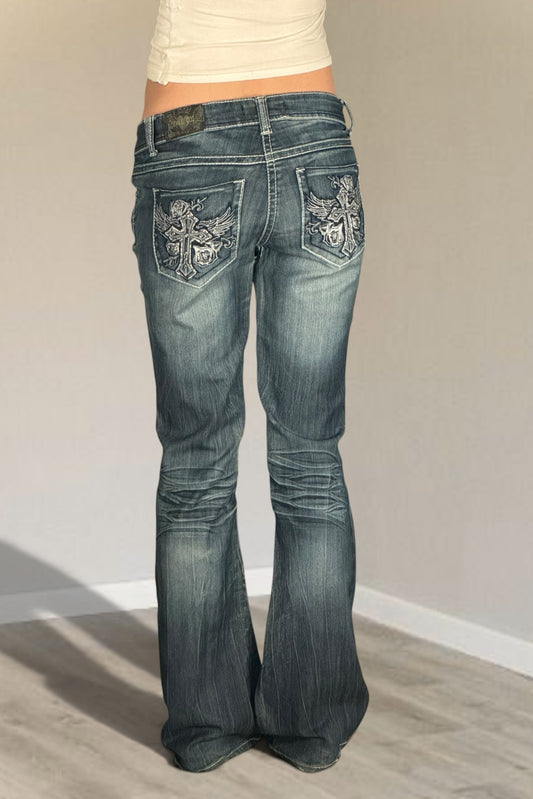 Lågmidjade jeans stl: S