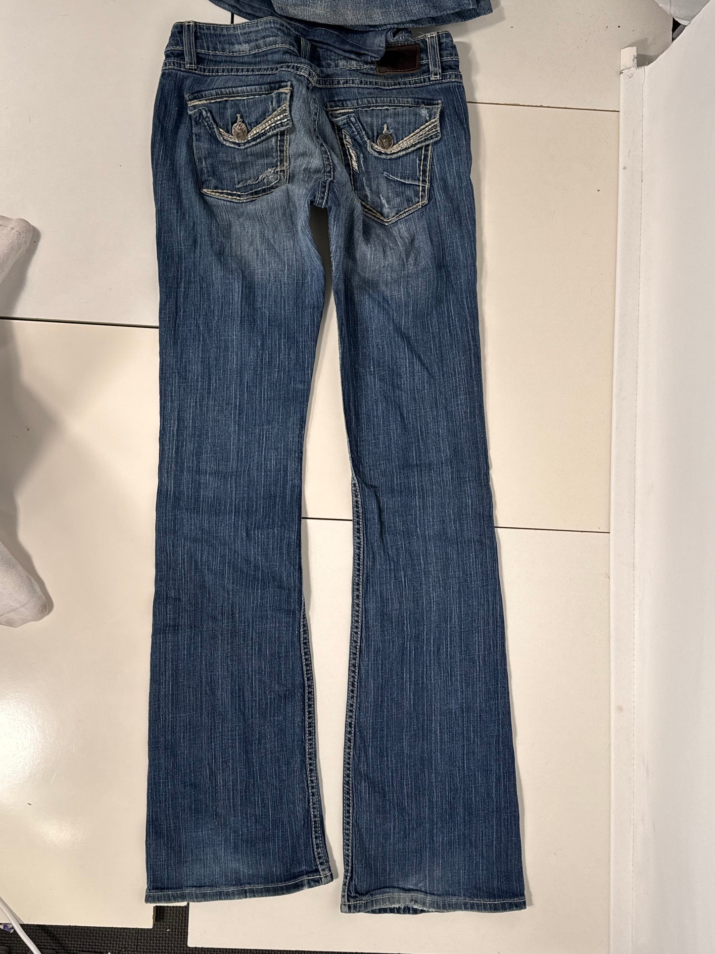 Lavtaljede jeans str: S