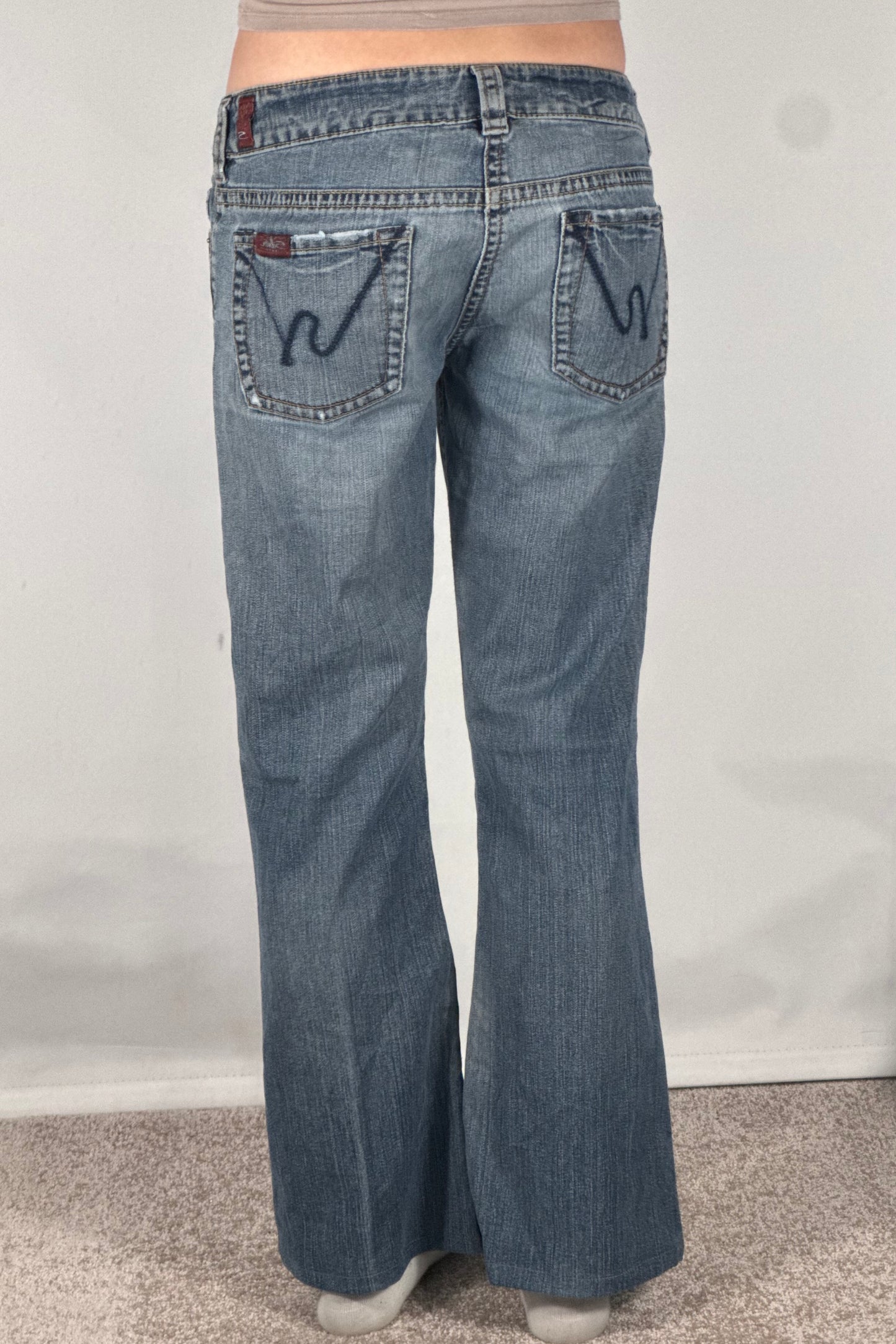 Lavtaljede jeans str: S