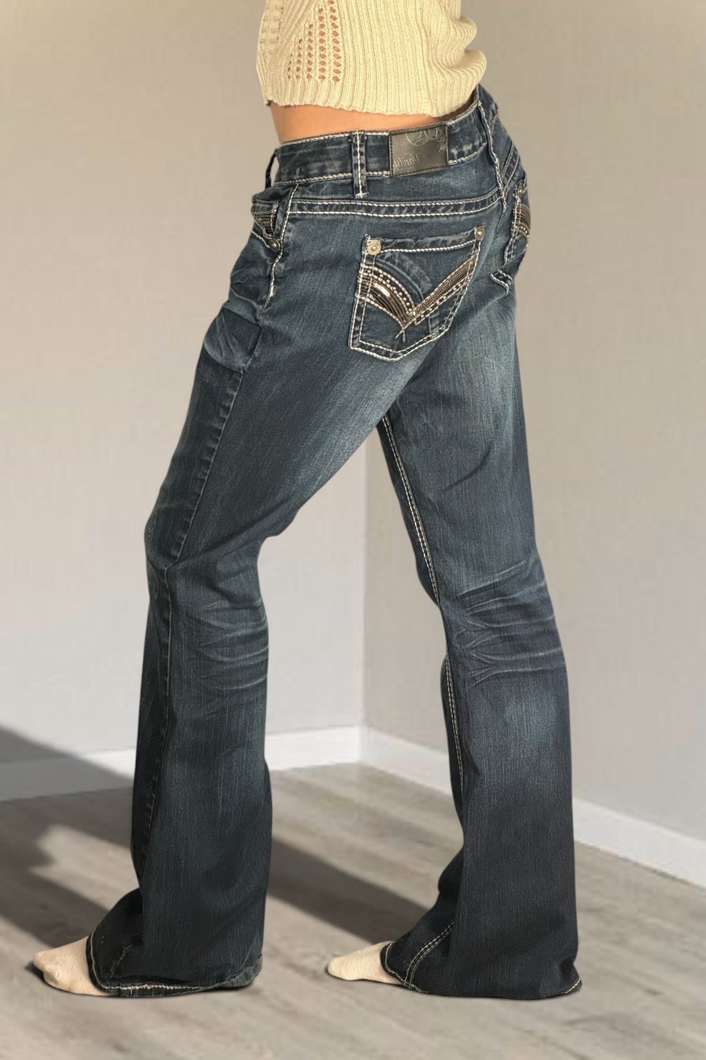 Lågmidjade jeans stl: M