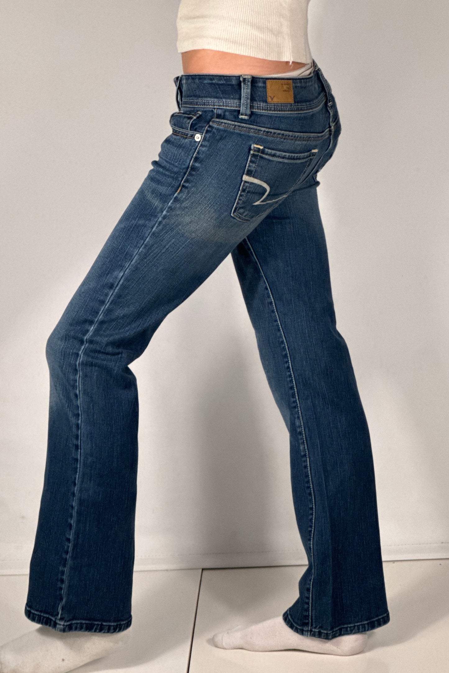 Lavtaljede jeans str: S