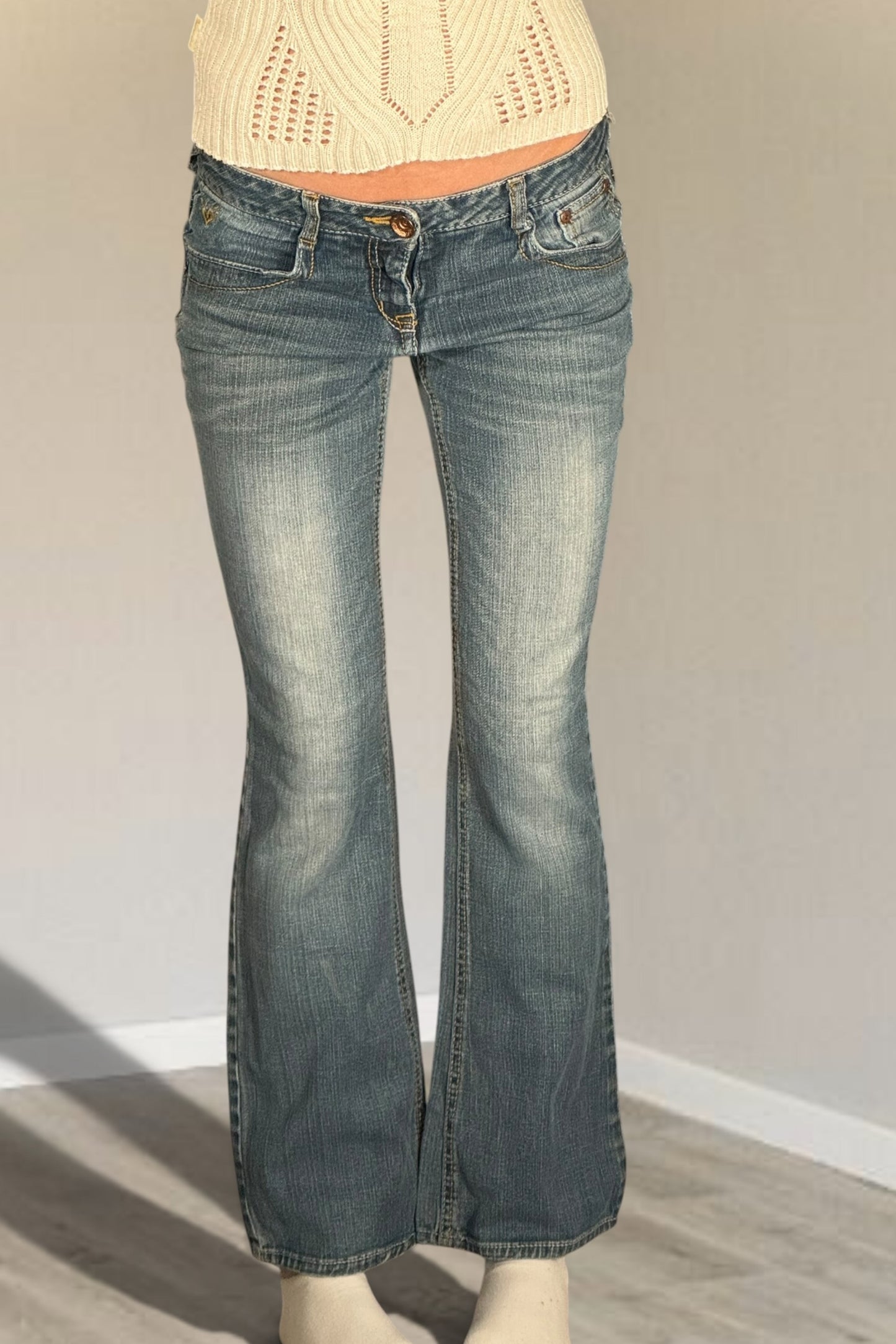Lågmidjade jeans stl: XS