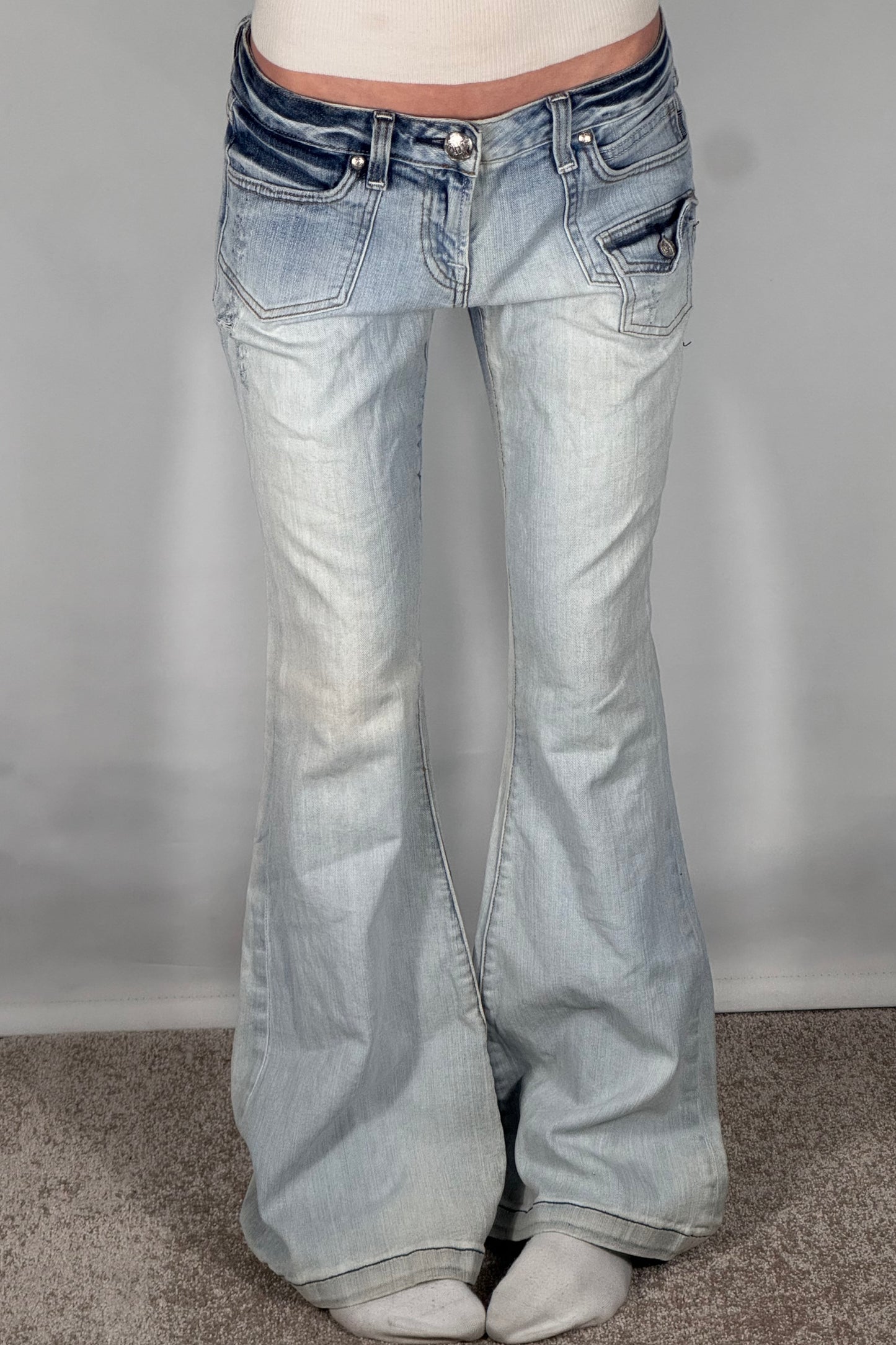 Lågmidjade jeans stl: M