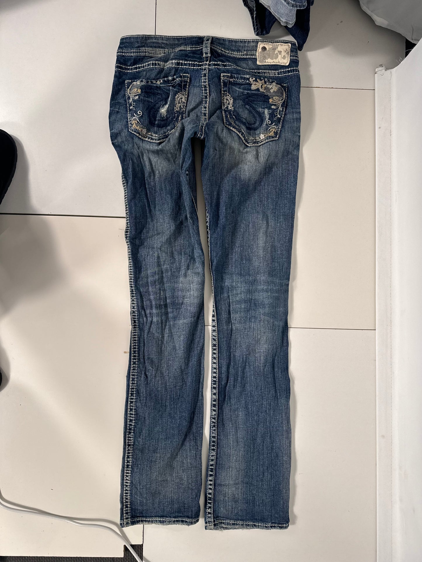 Lågmidjade jeans stl: S/M