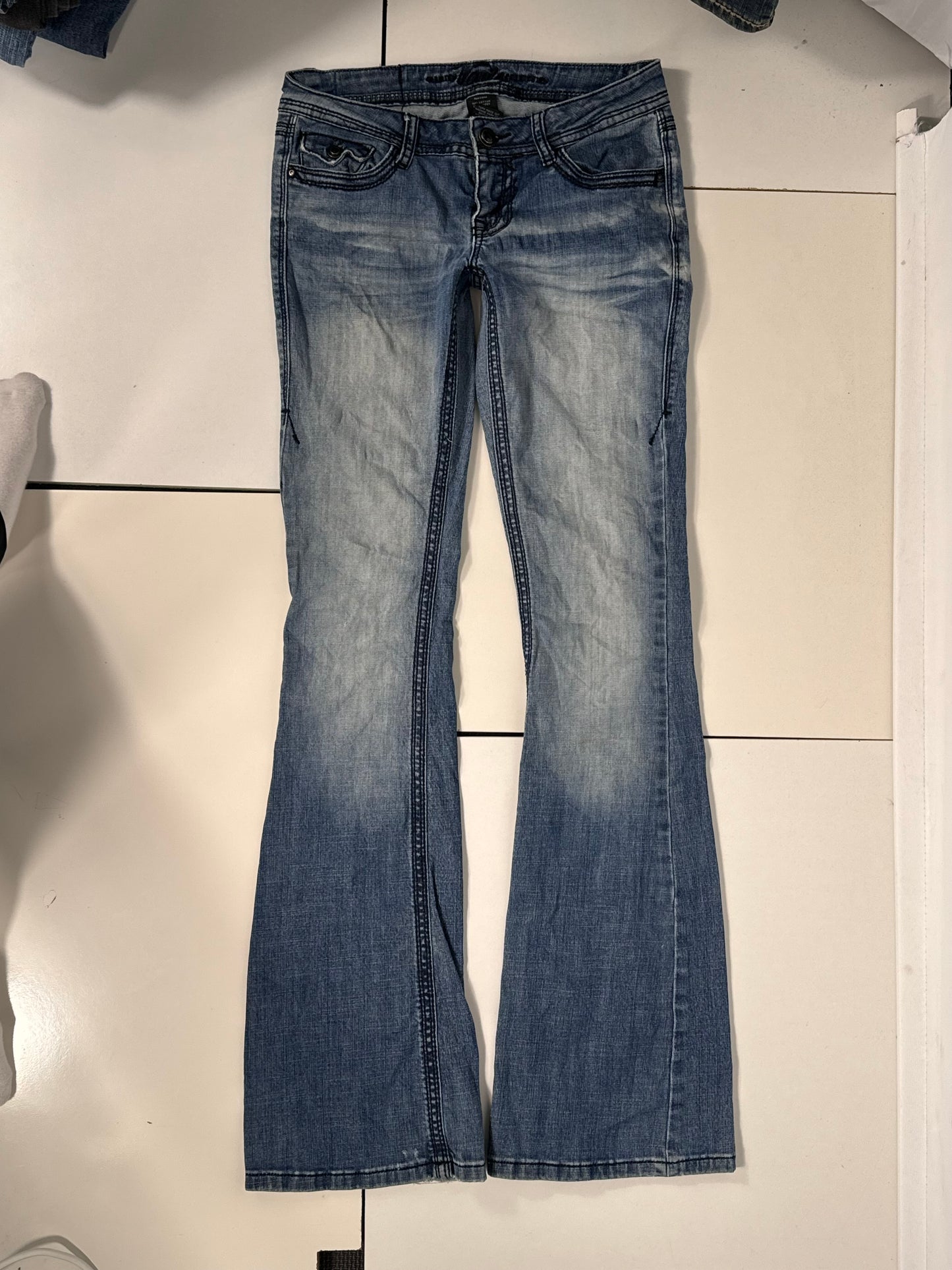 Lavtaljede jeans str: S