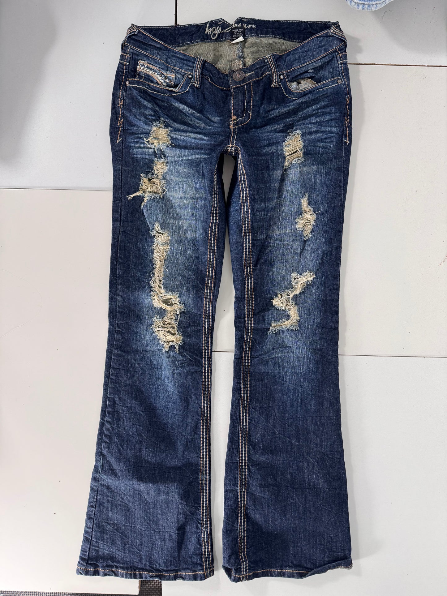 Lavtaljede jeans str: M