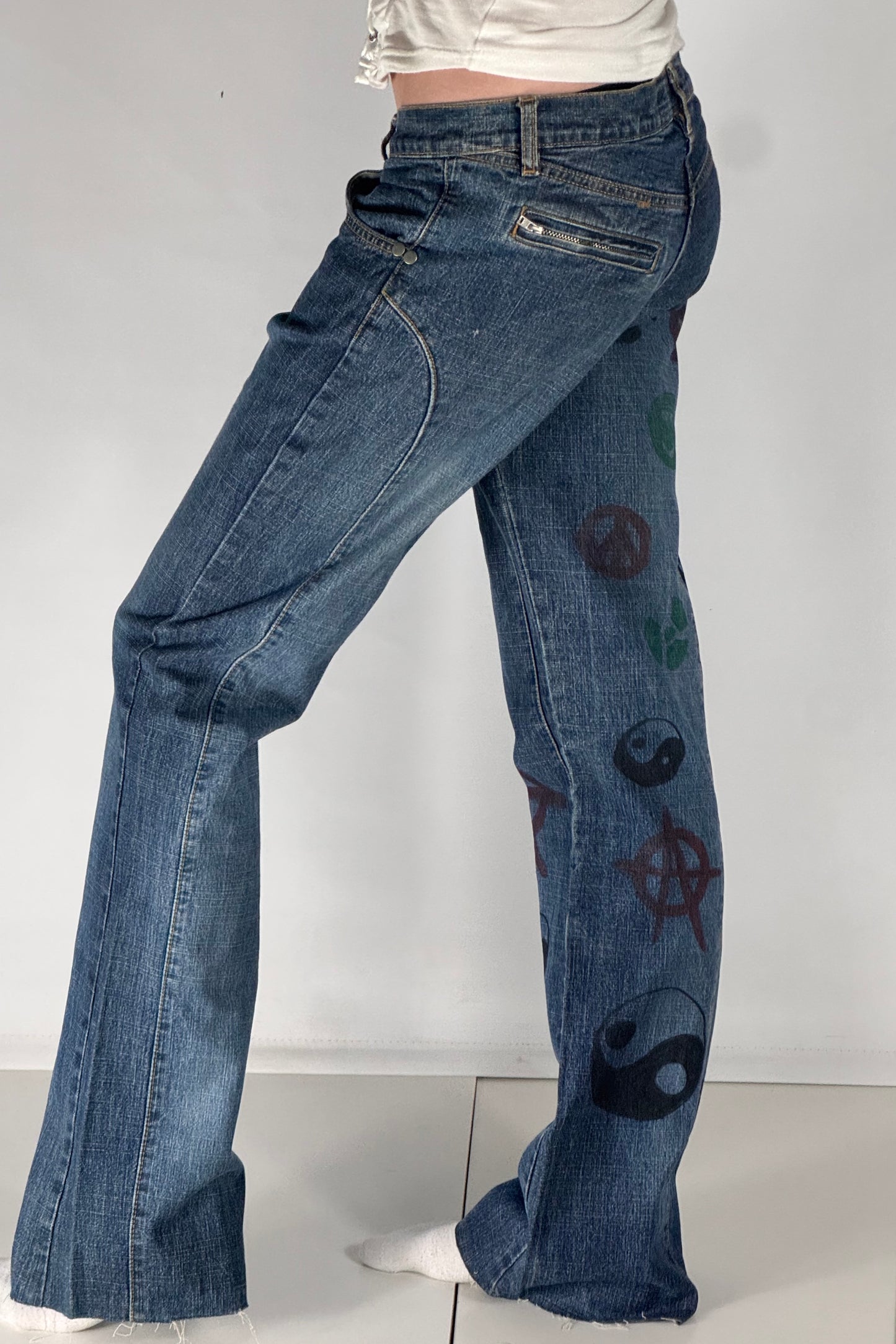 Lågmidjade jeans stl: XS