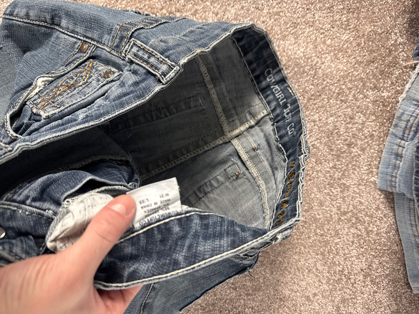 Lågmidjade jeans stl: M
