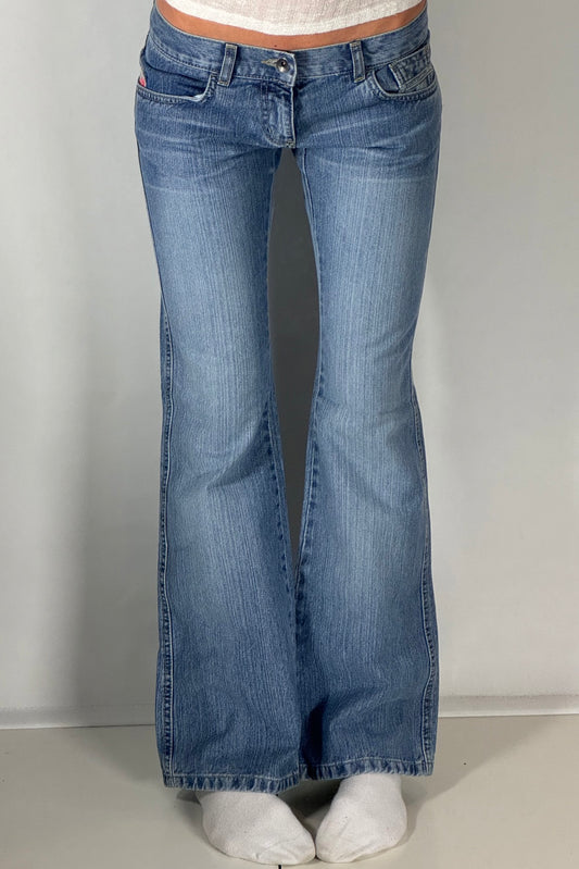 Lågmidjade jeans stl: XXS (W28/L32)