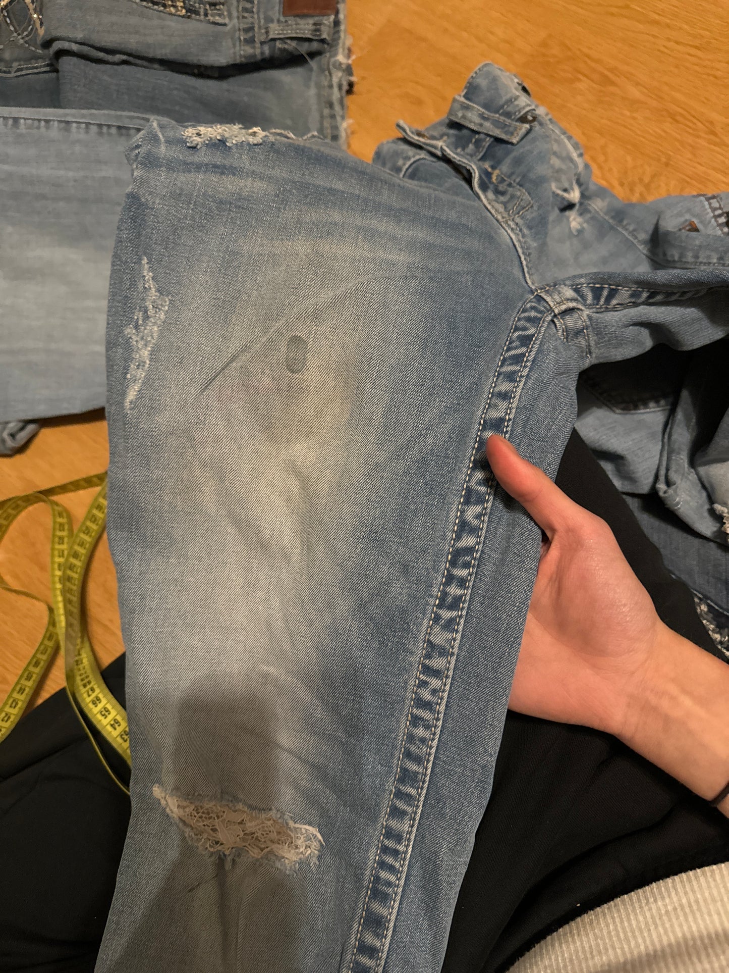 Lågmidjade jeans stl: S