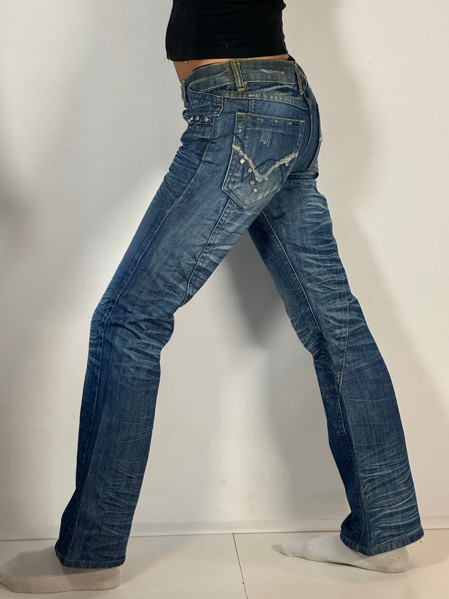 Lågmidjade jeans stl: XXS