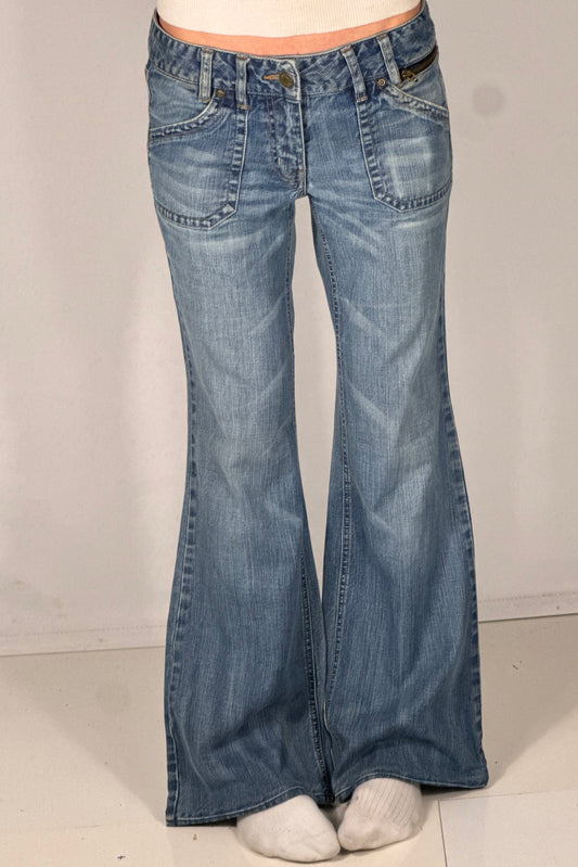 Lavtaljede jeans str: S