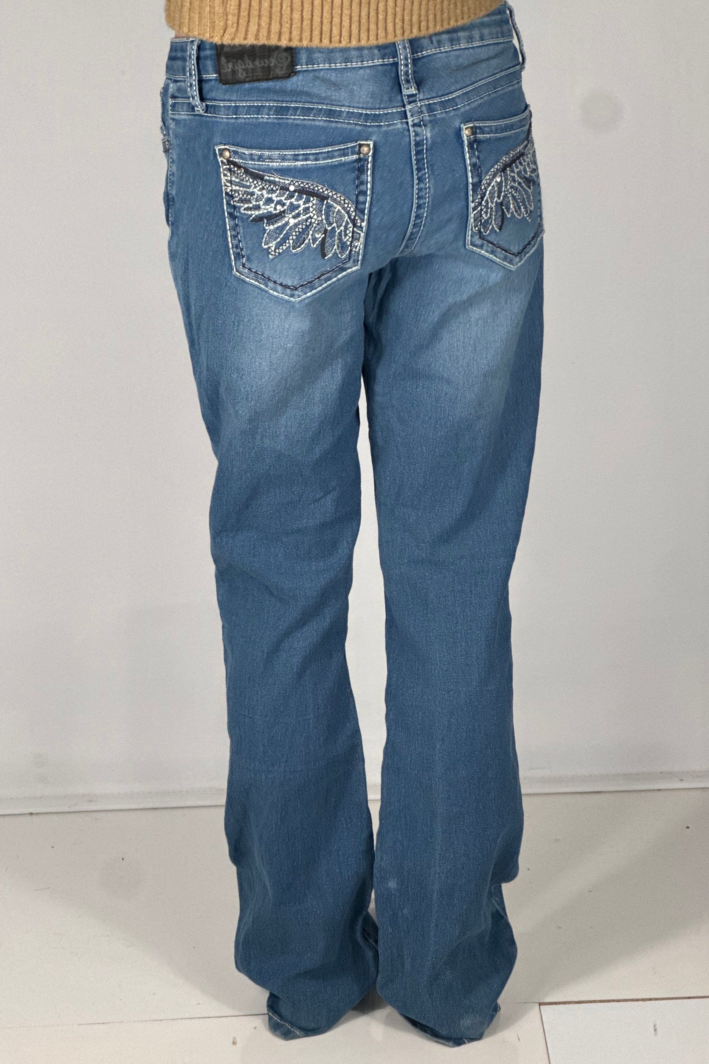 Lavtaljede jeans str: S