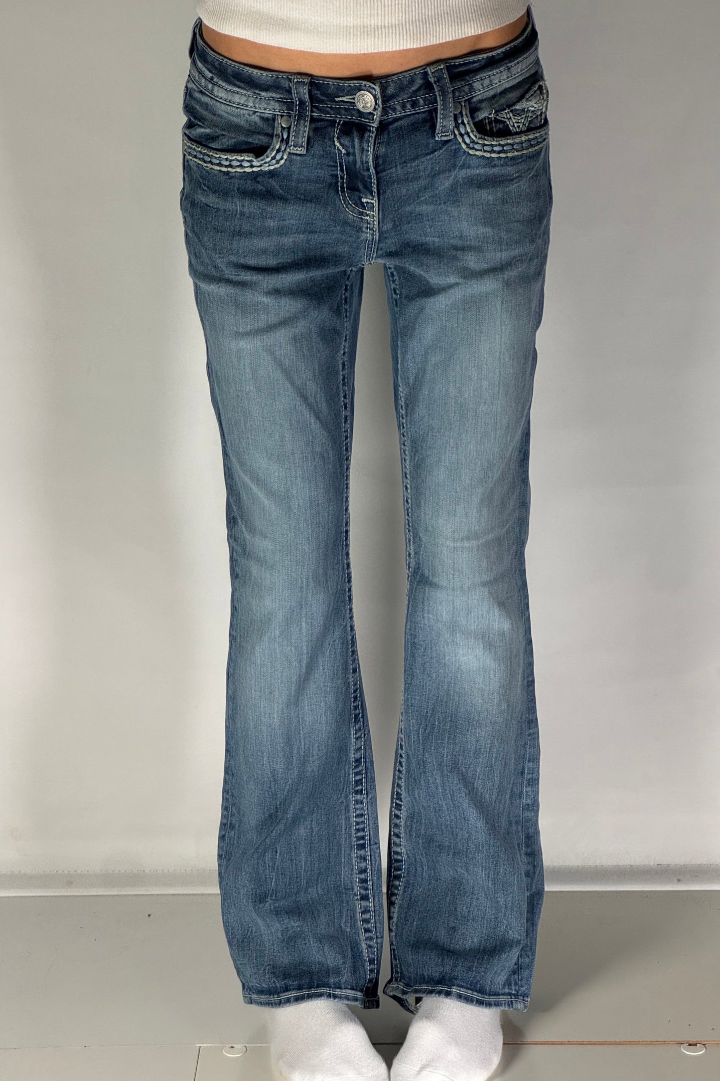 Lågmidjade jeans stl: S