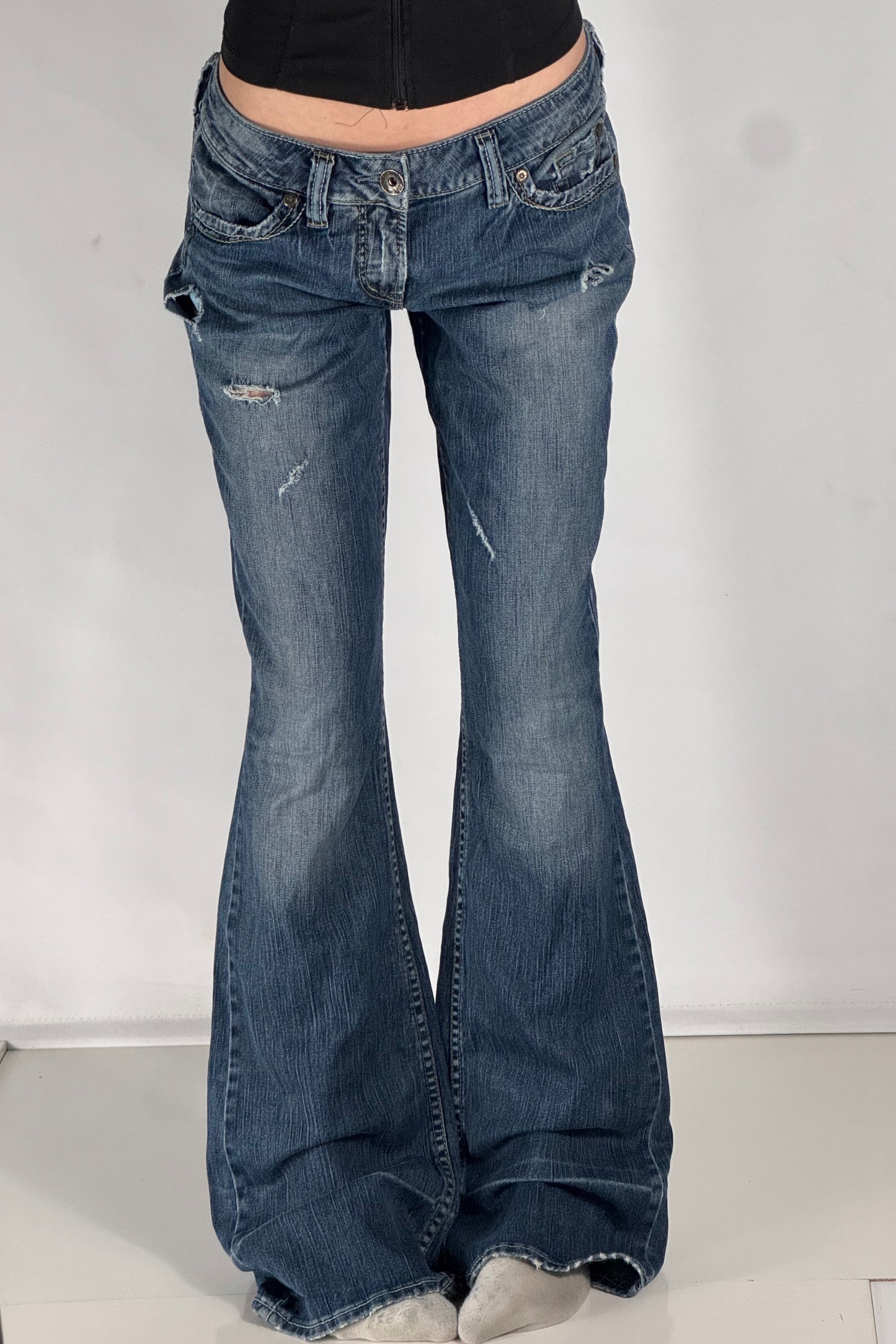 Lågmidjade jeans stl: M