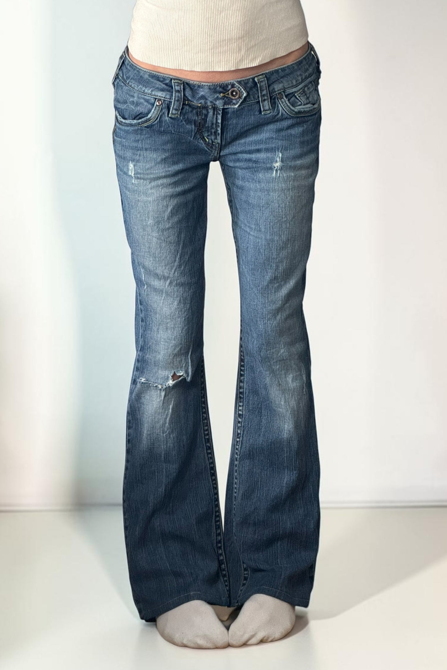 Lågmidjade jeans stl: S/M