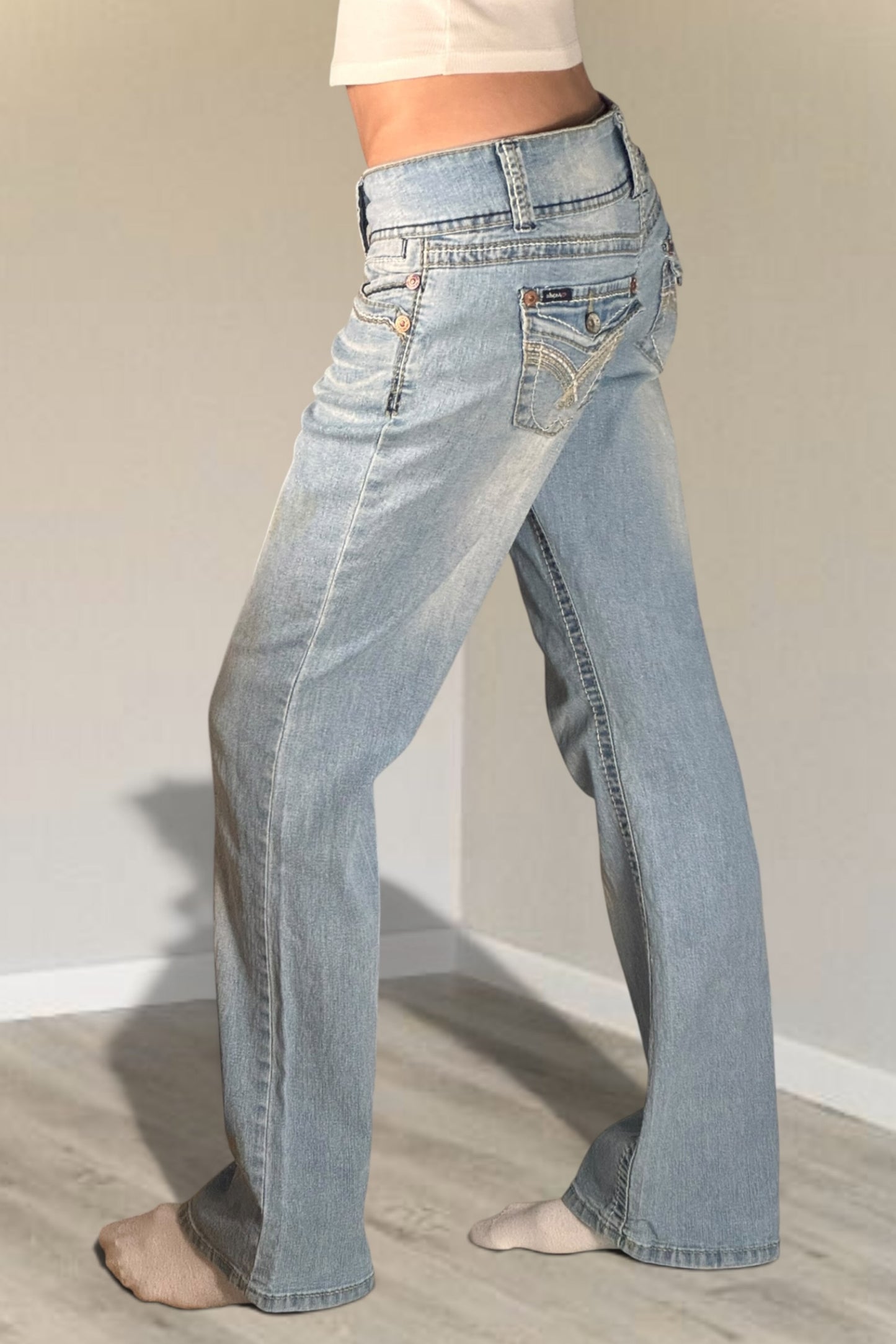 Lågmidjade jeans stl: S
