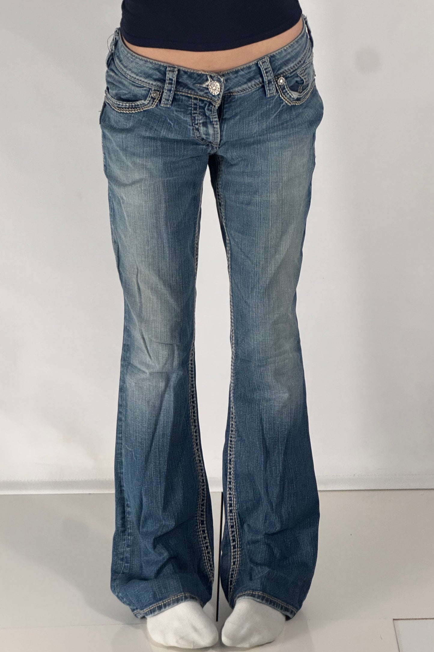 Lavlivede jeans str: L