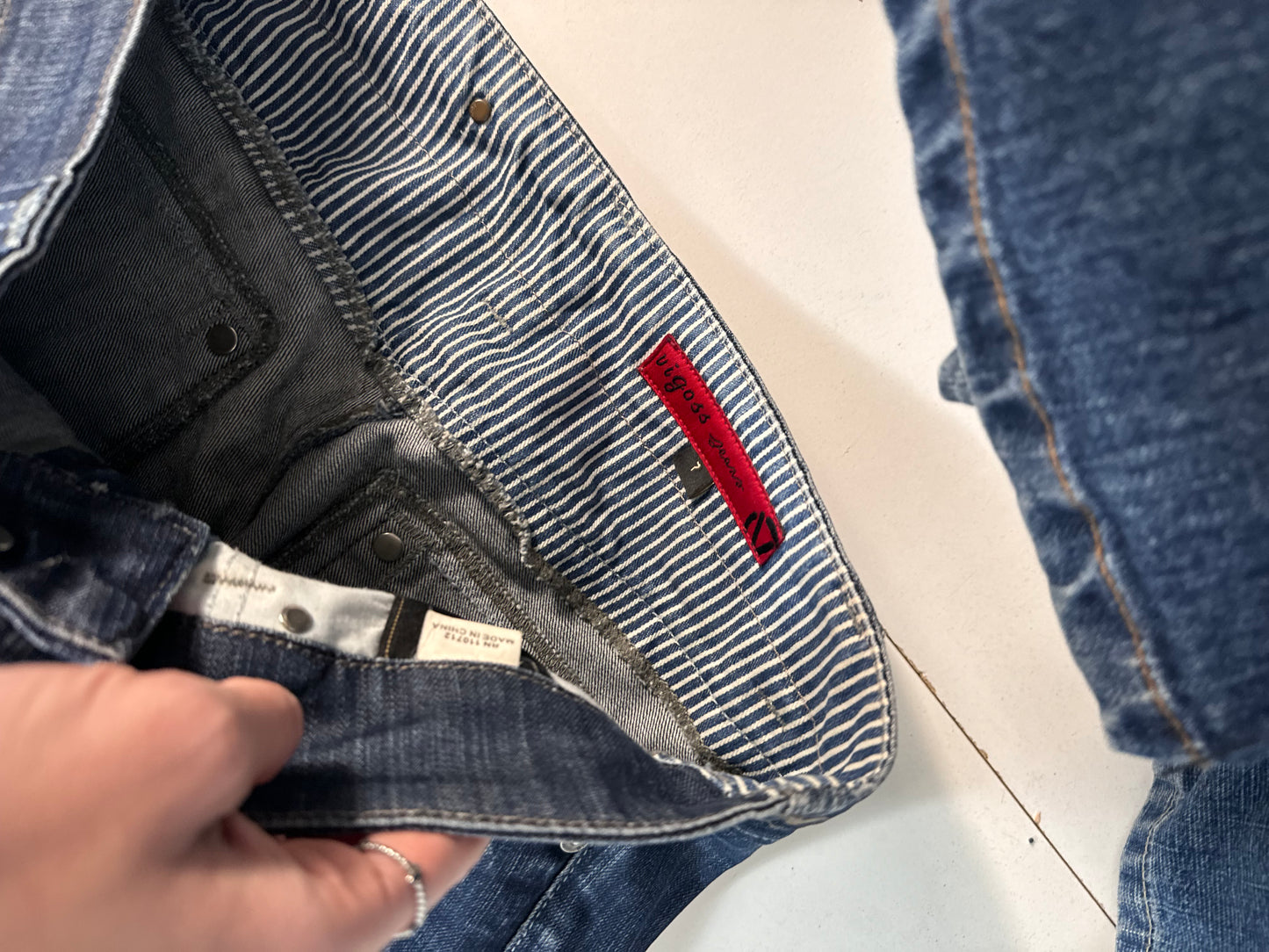 Utsvingt jeans str: S/M