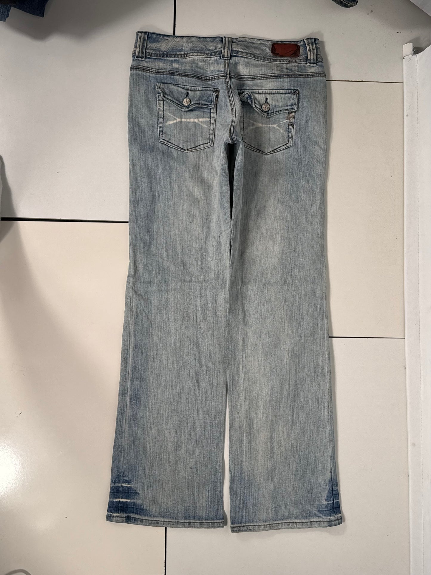 Utsvingte jeans str: S