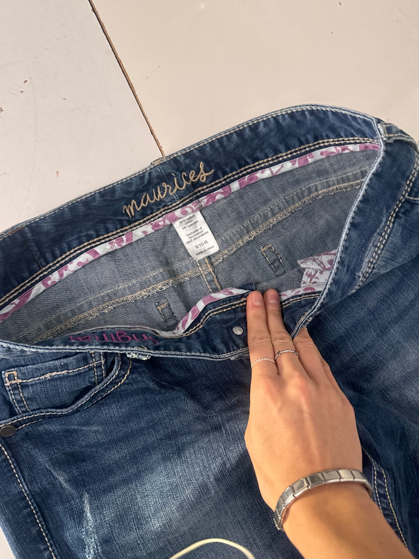 Lågmidjade jeans stl: M