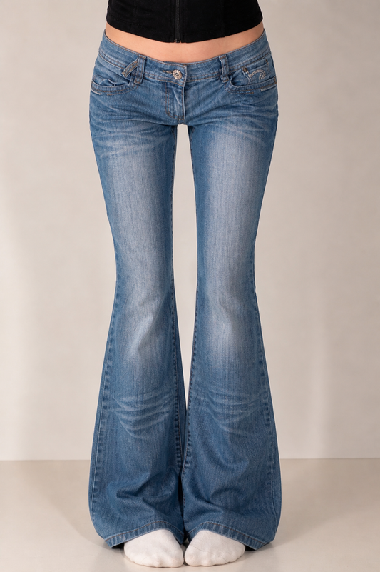 Lågmidjade jeans stl: S