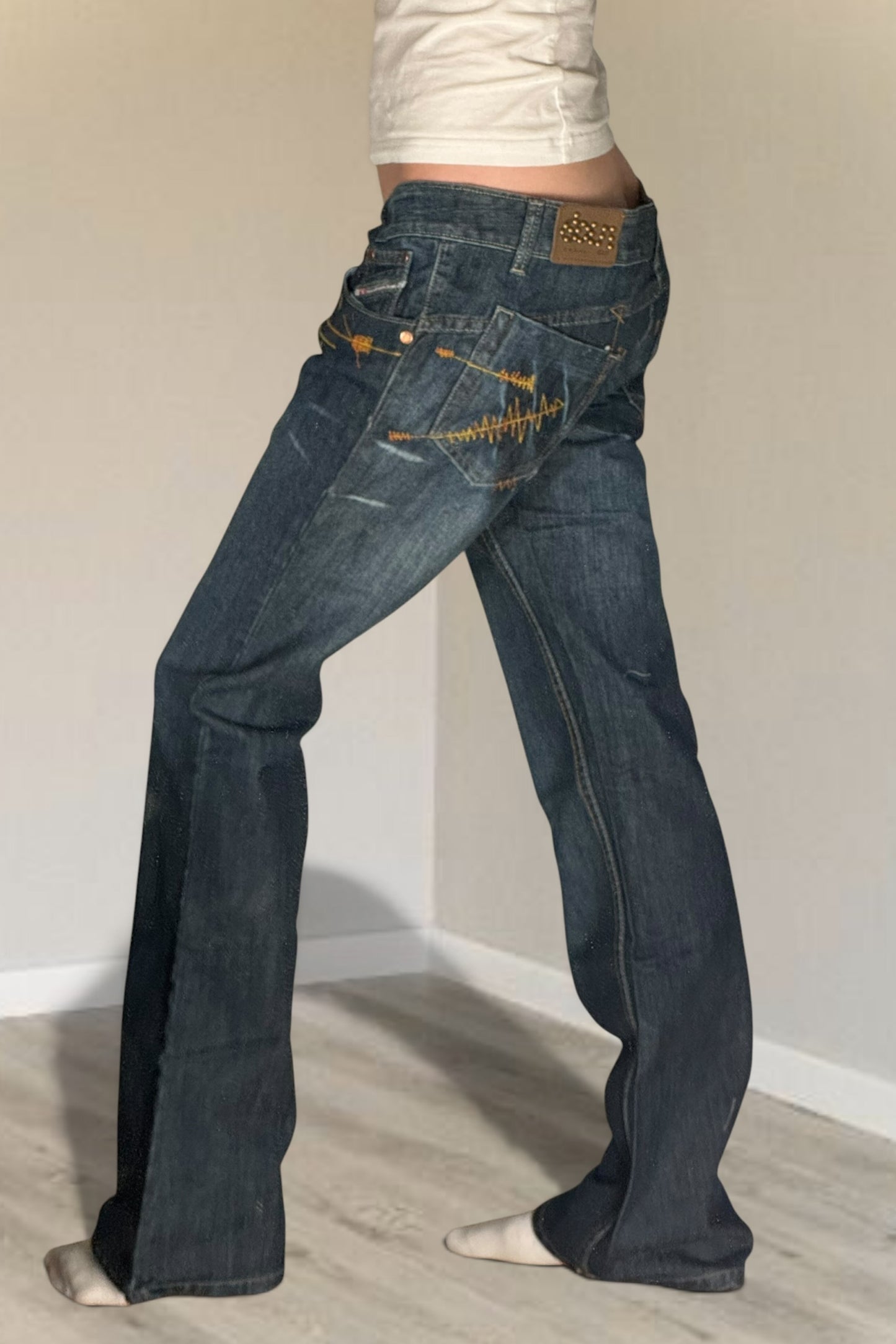 Lavtaljede jeans str: M (W30/L32)