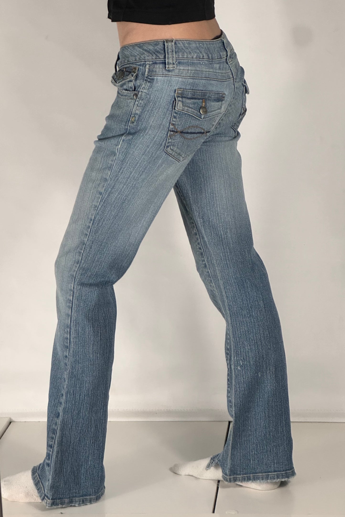 Lågmidjade jeans stl: S