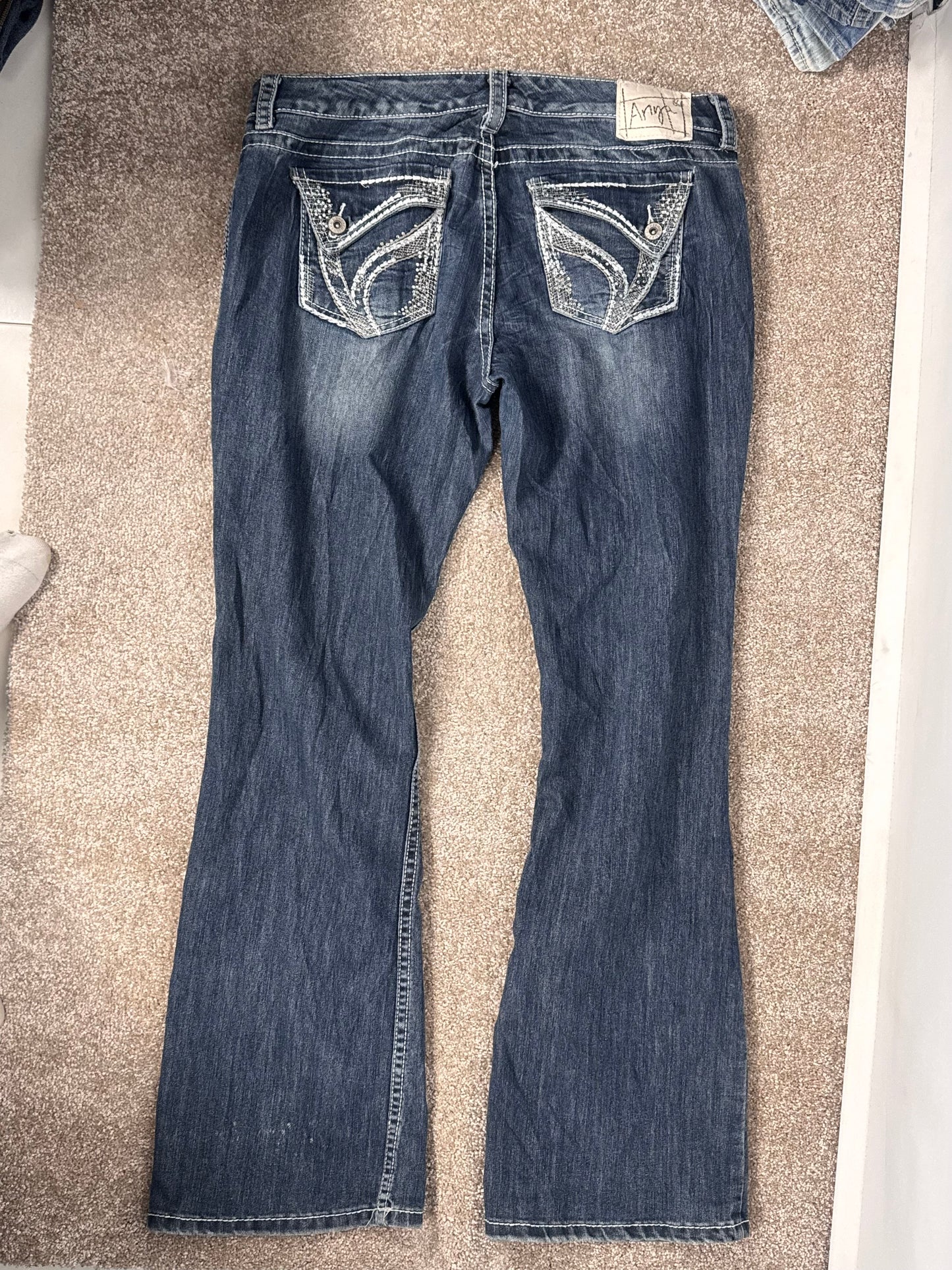 Lavtaljede jeans str: M