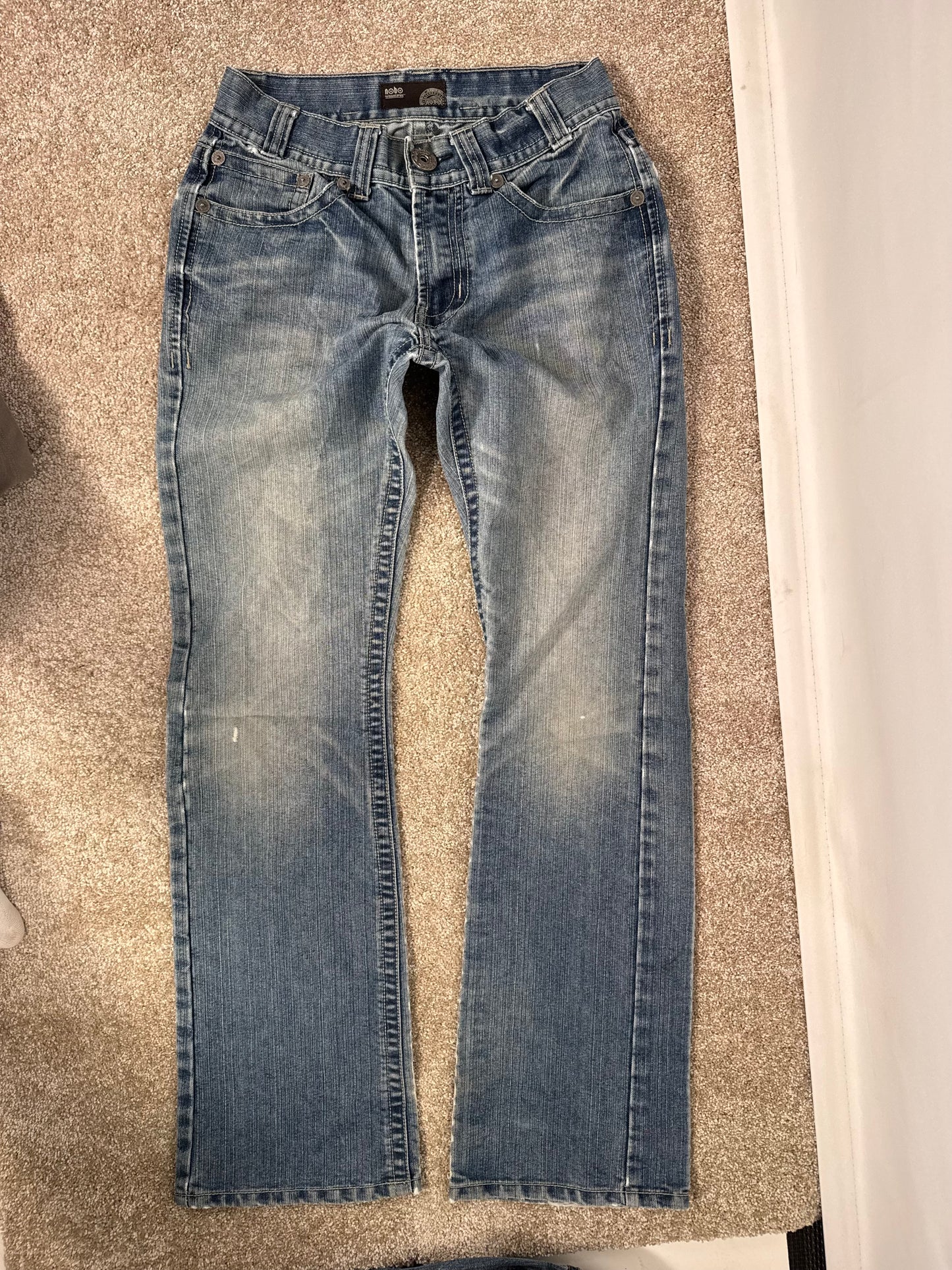 Utsvängda jeans stl: XS