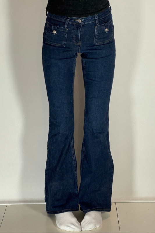 Utsvängda jeans stl: XXS