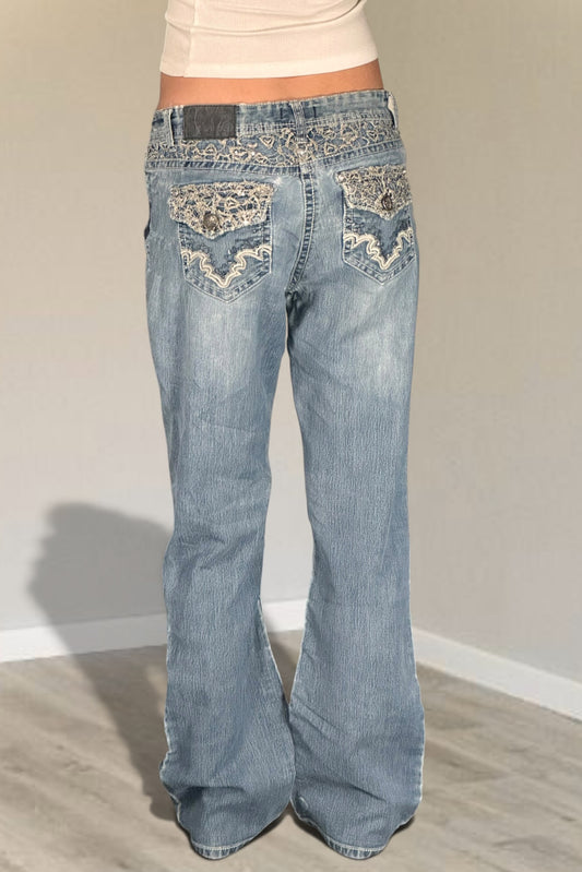 Lågmidjade jeans stl: S