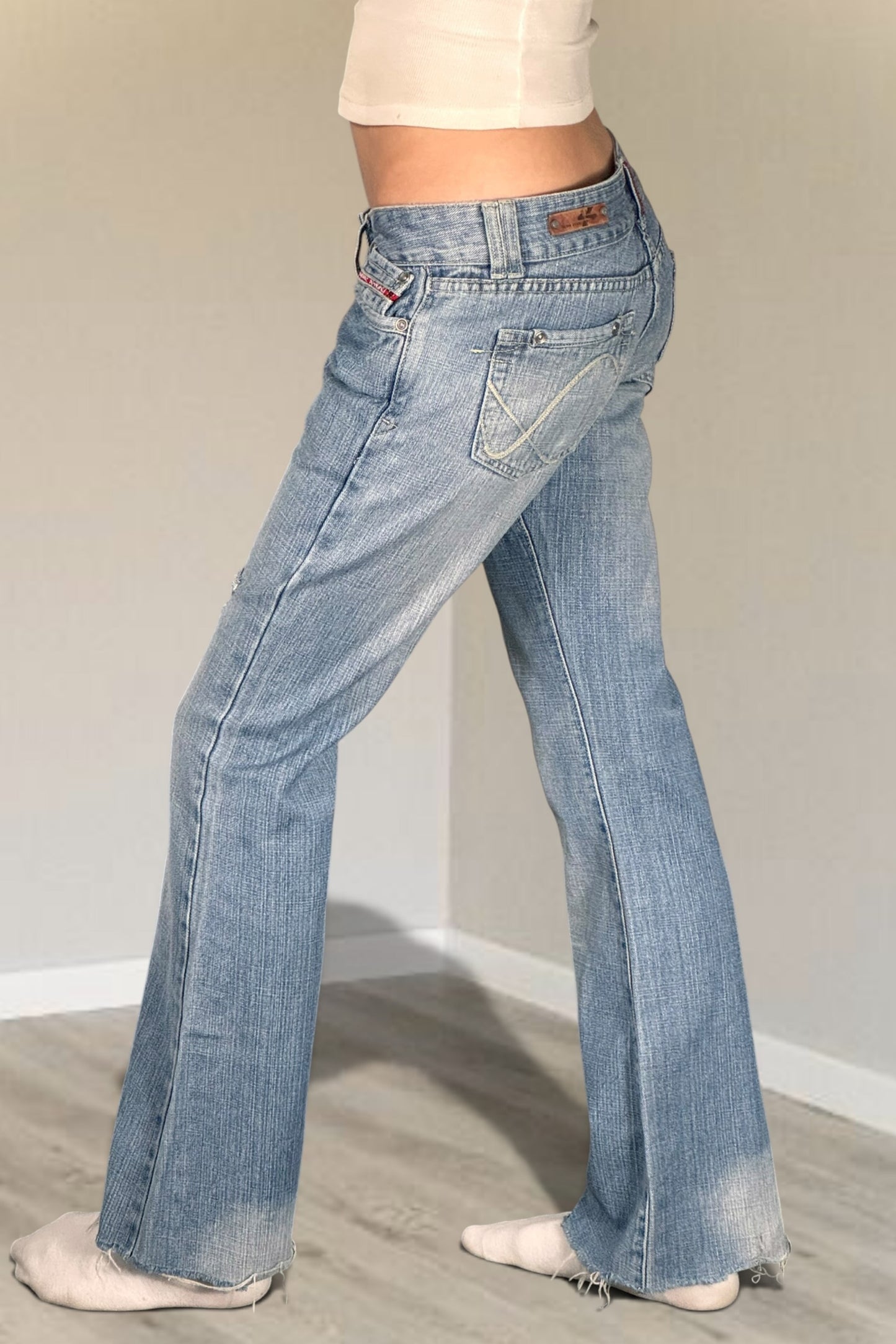 Lågmidjade jeans stl: S