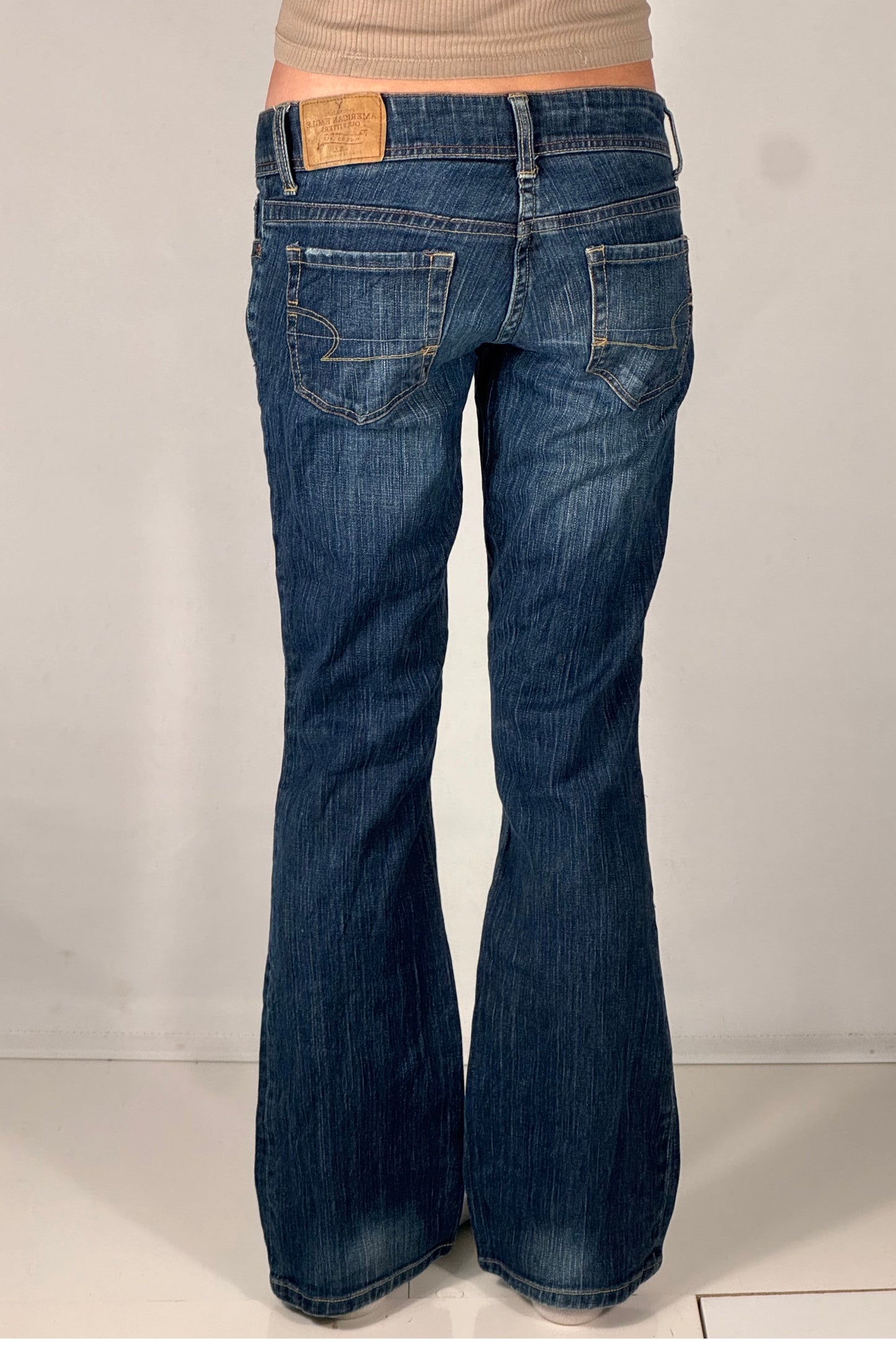 Lavtaljede jeans str: S