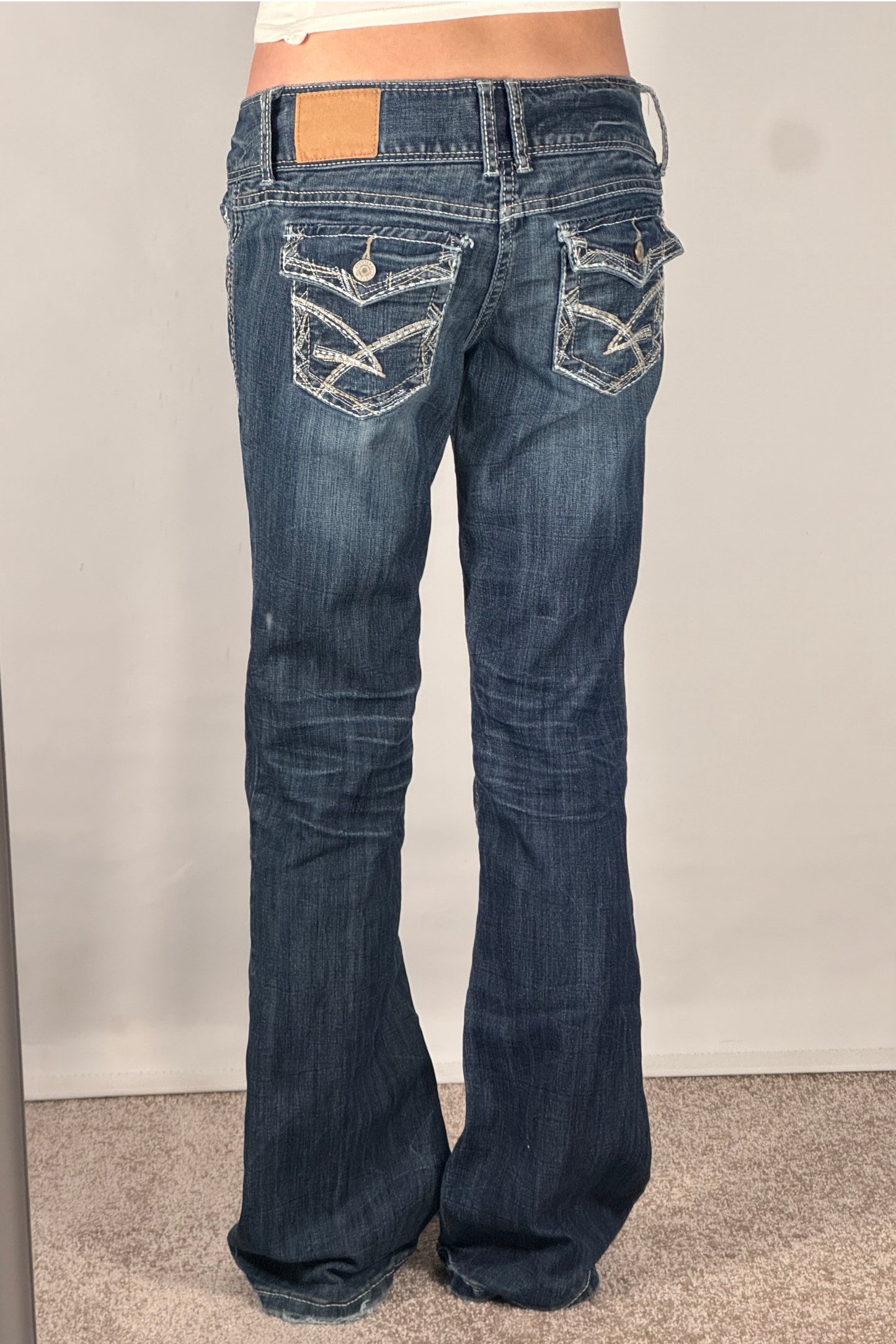 Lågmidjade jeans stl: S/M