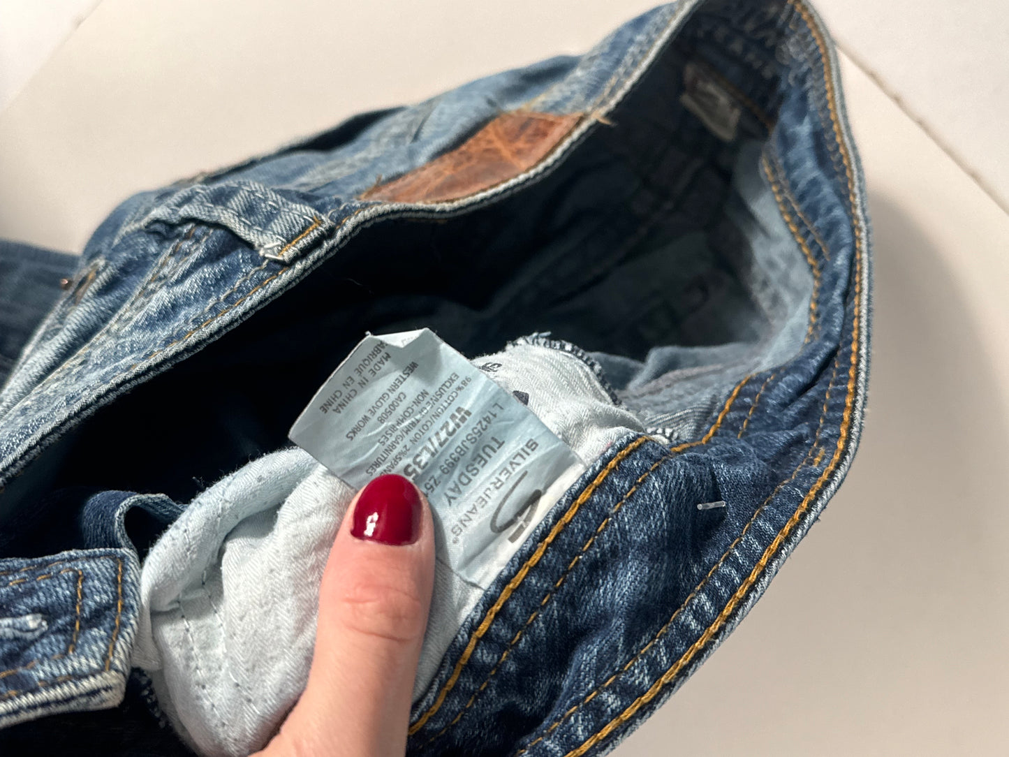 Lågmidjade jeans stl: S