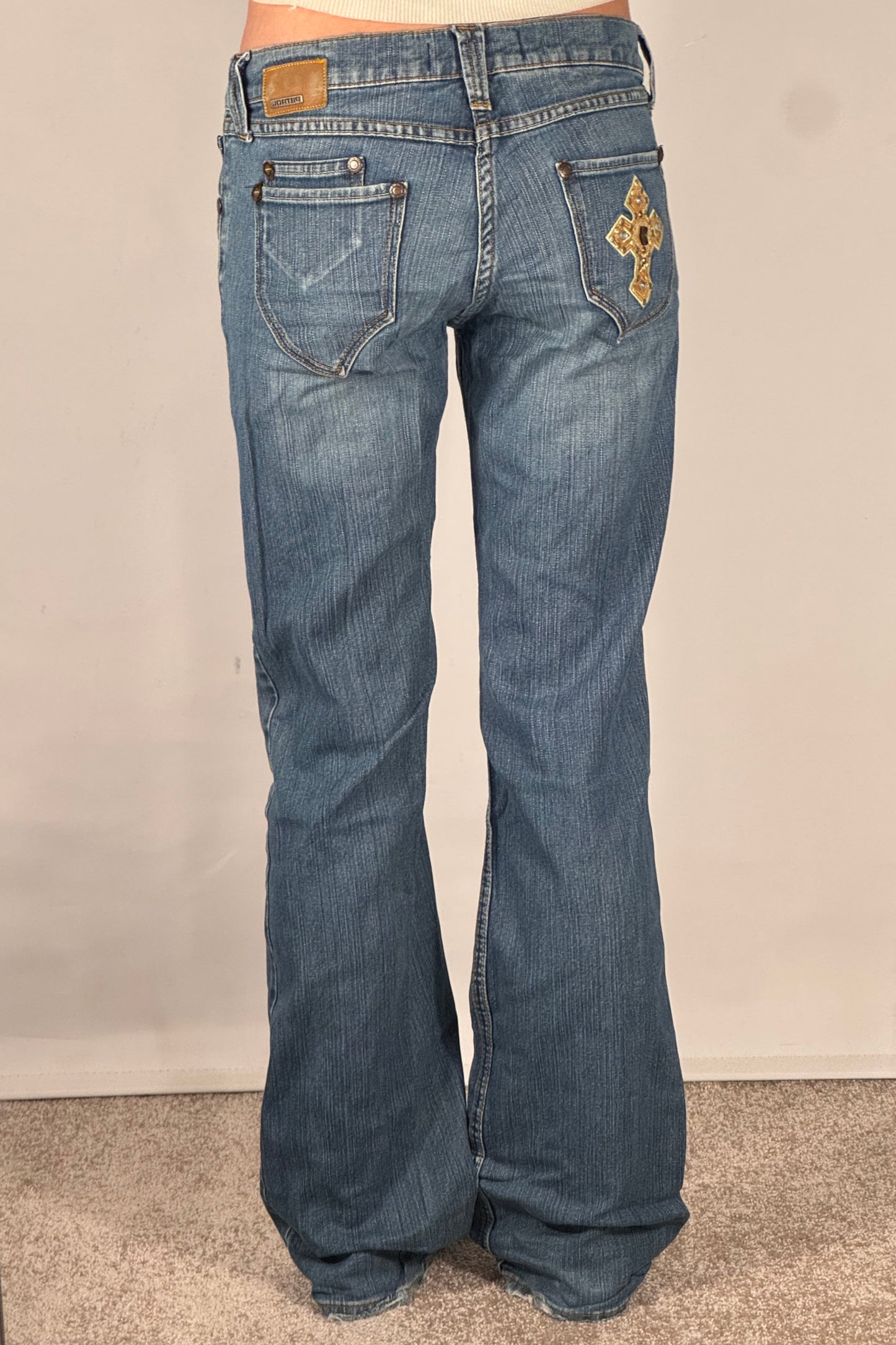 Lavtaljede jeans str: S