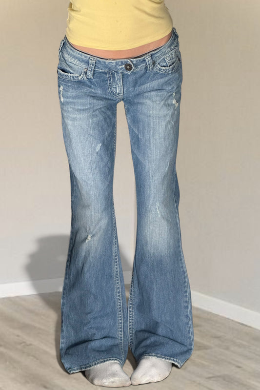 Lågmidjade jeans stl: M